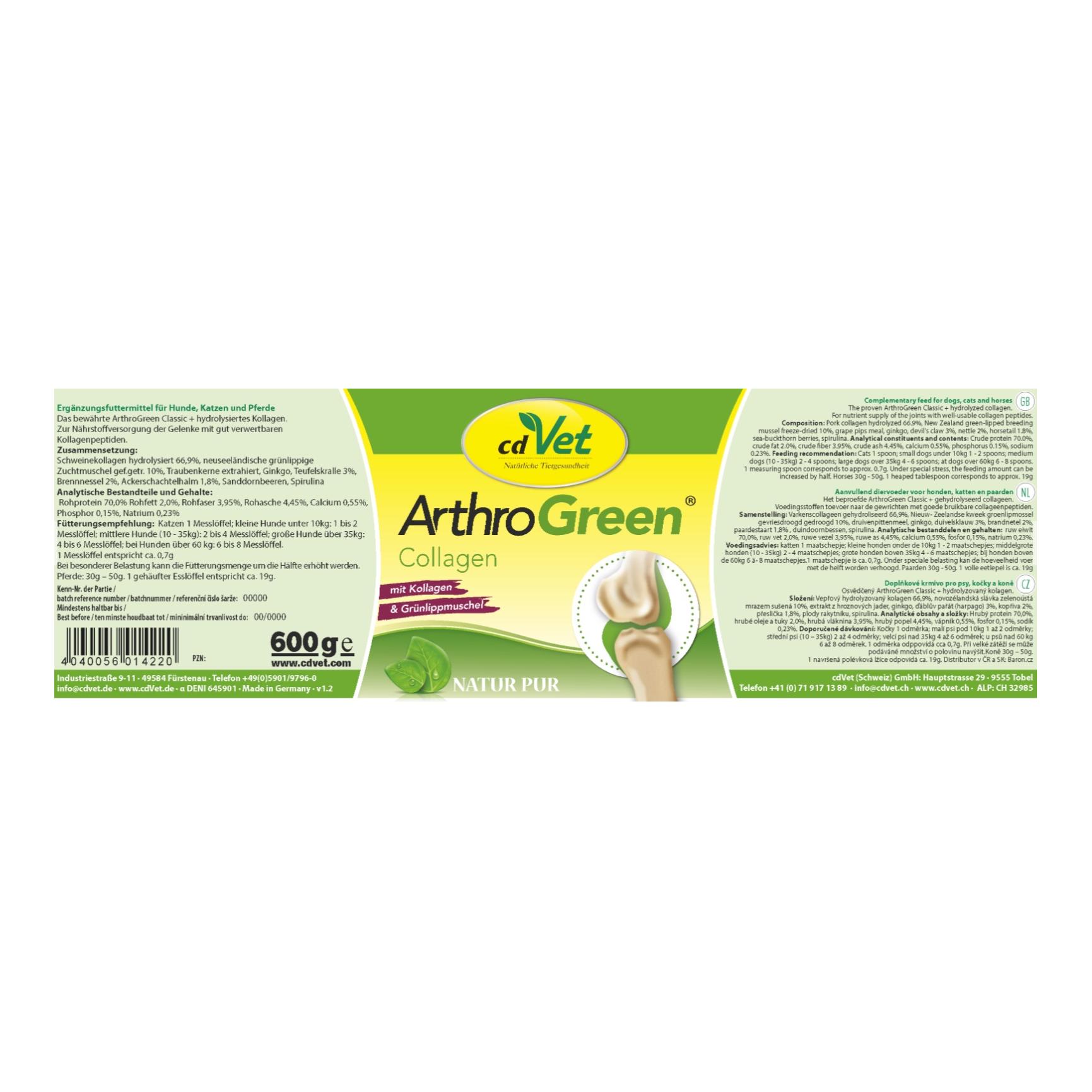 cdVet ArthroGreen Collagène