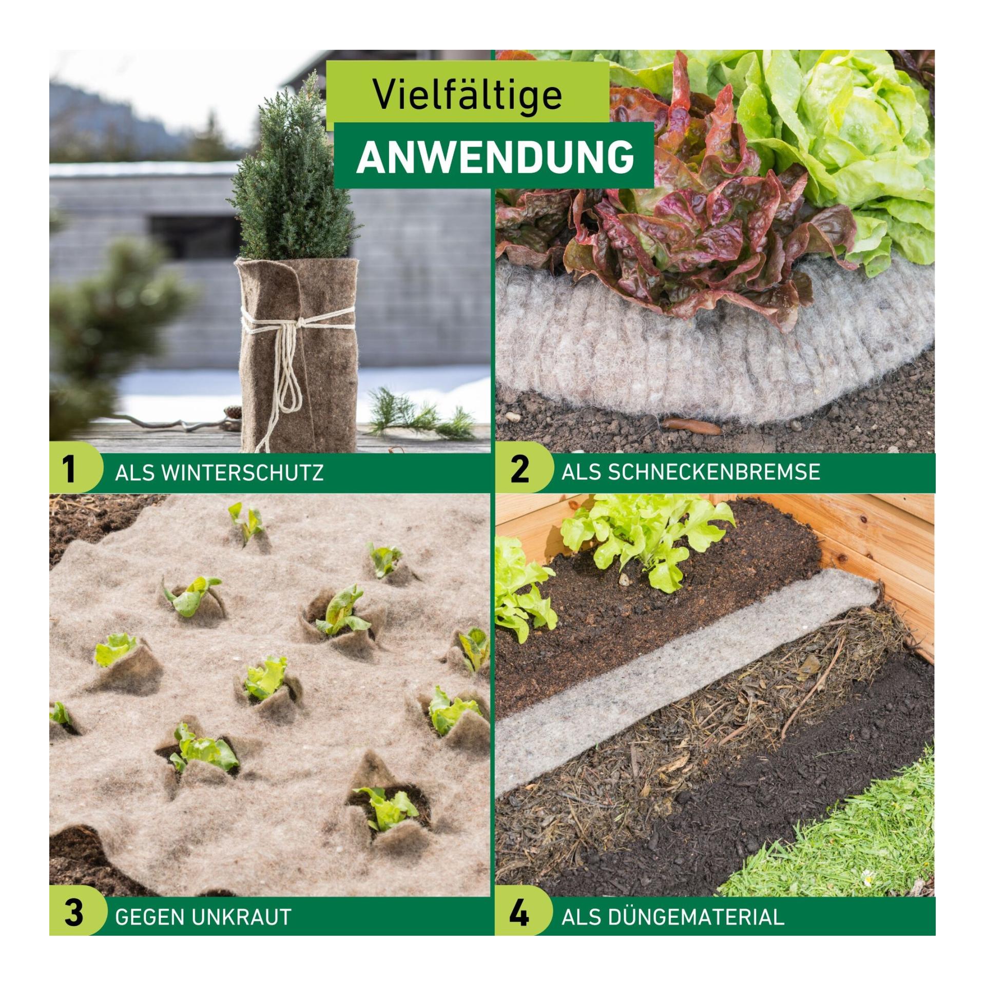 Windhager Kälteschutzmatte aus Schafwoll-Filz