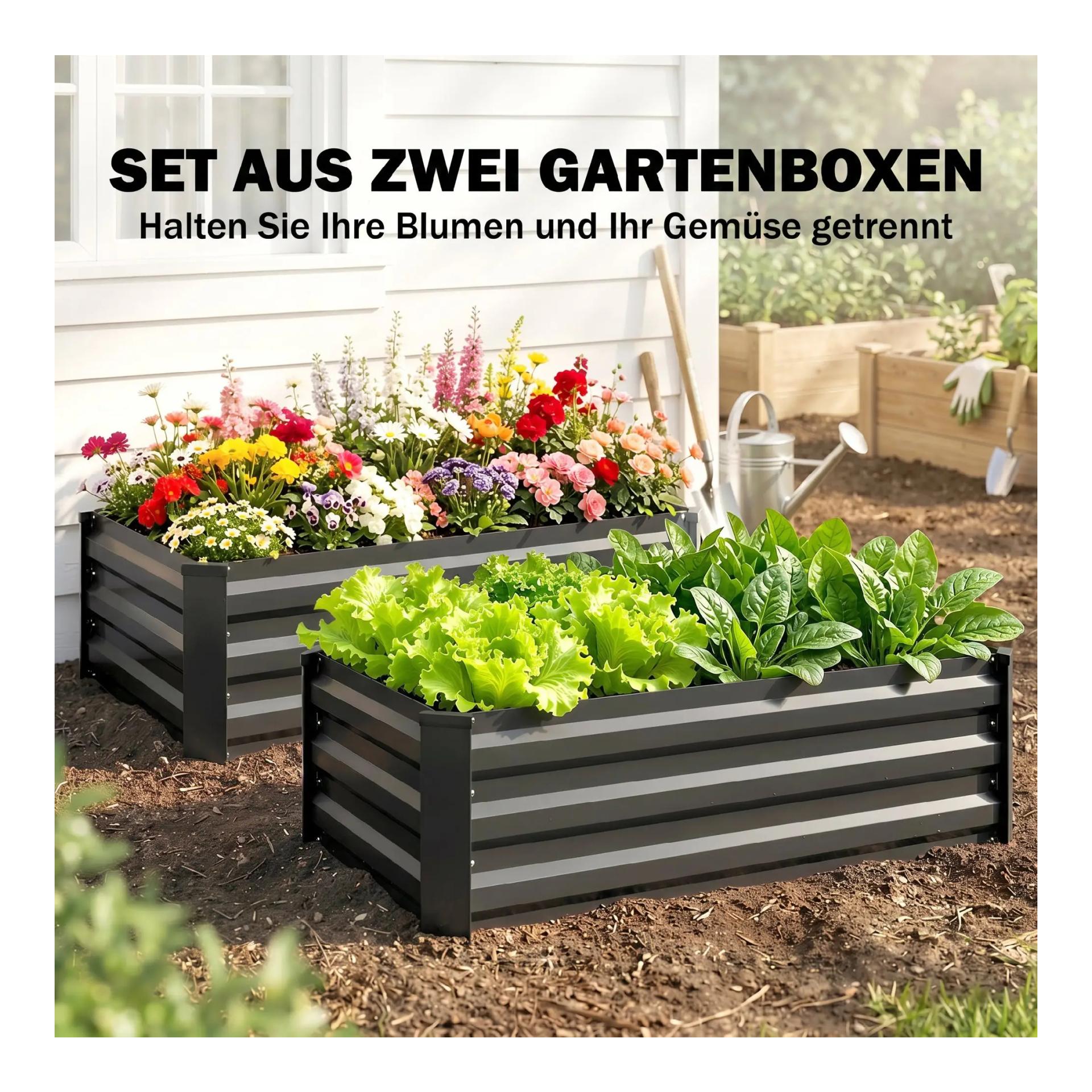 Mainer Parterre de jardin Outsunny