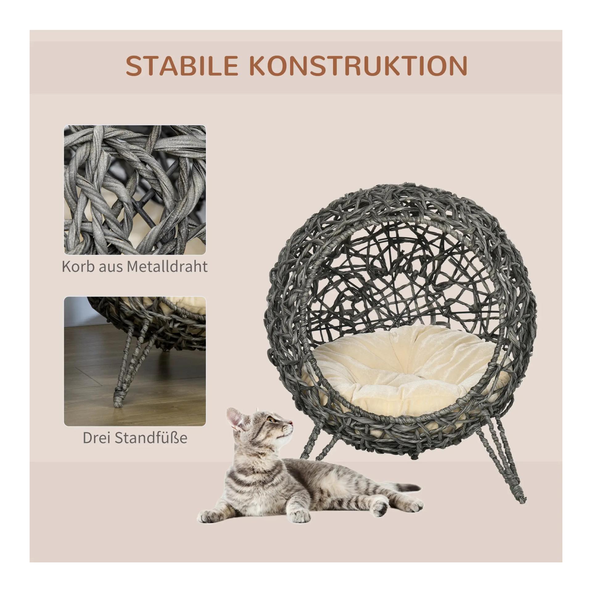 Mainer Katzenkorb Rattan