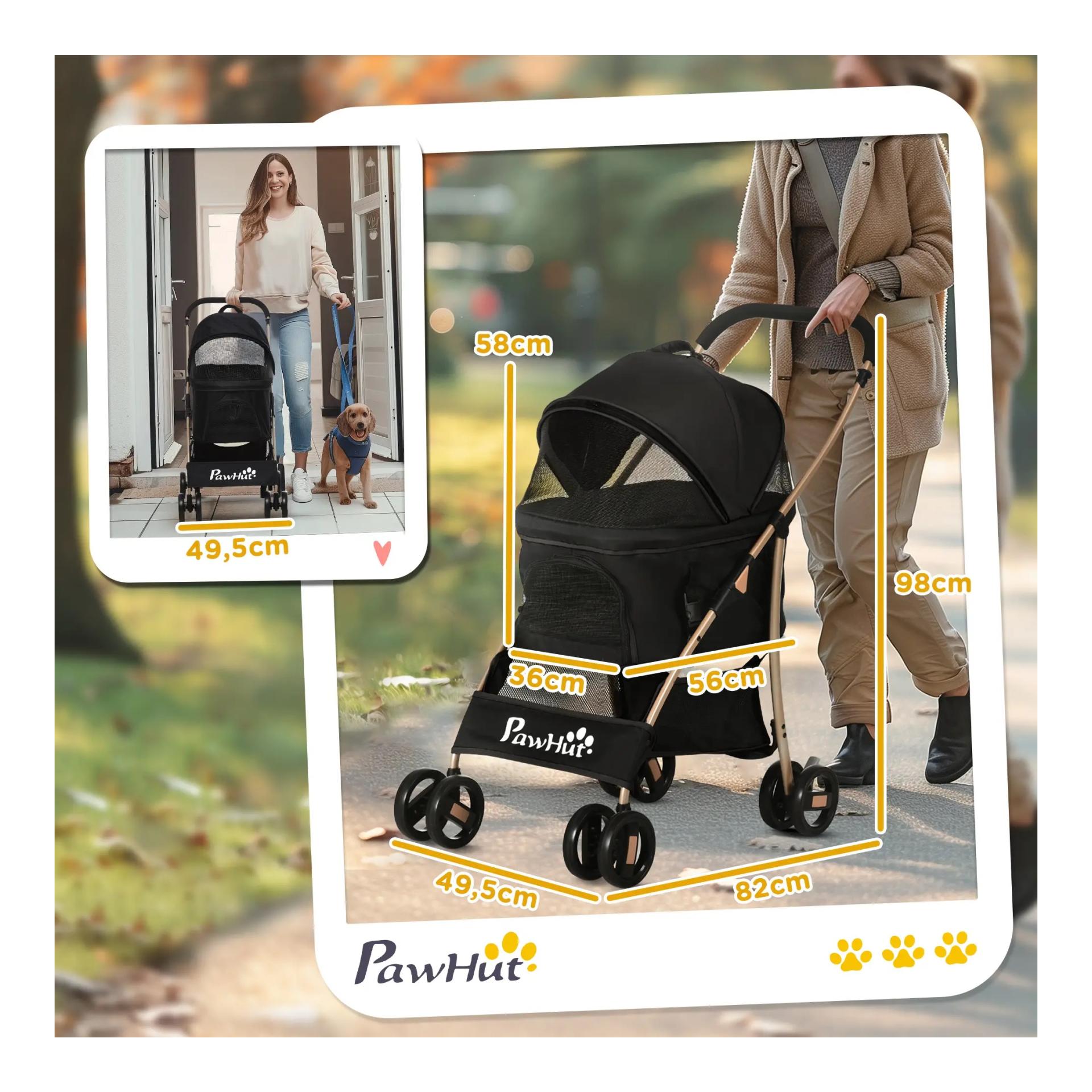 Mainer Poussette pour chien 2 en 1
