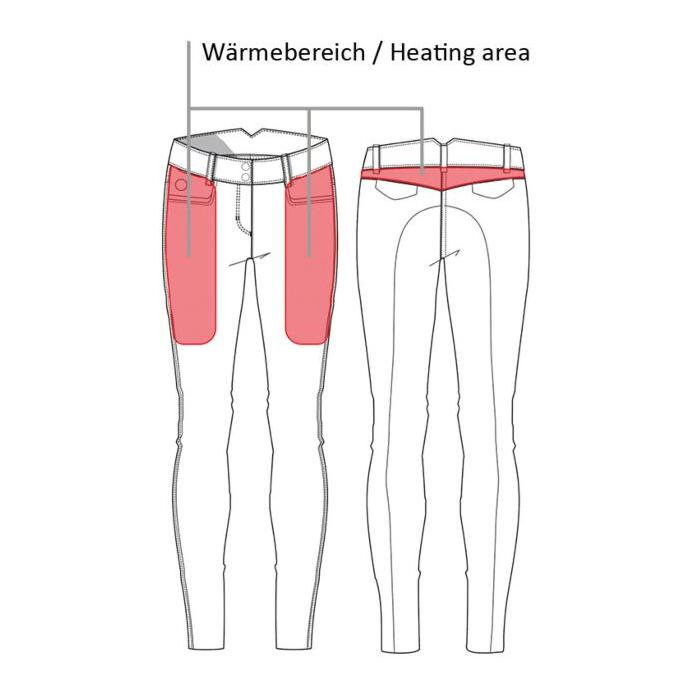 HKM Heizreithose Comfort Style Silikon-Vollbesatz
