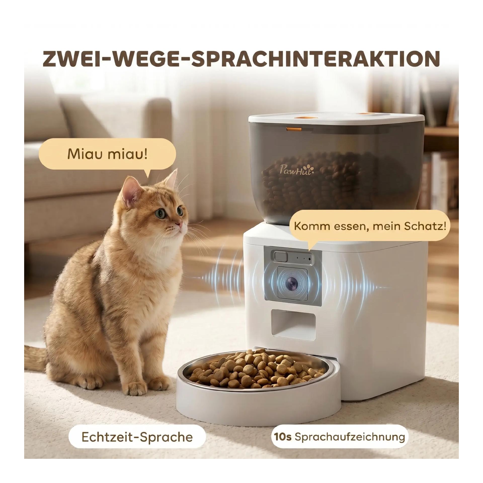 Mainer Katzen-Futterautomat mit Kamera (Wlan & Bluetooth)