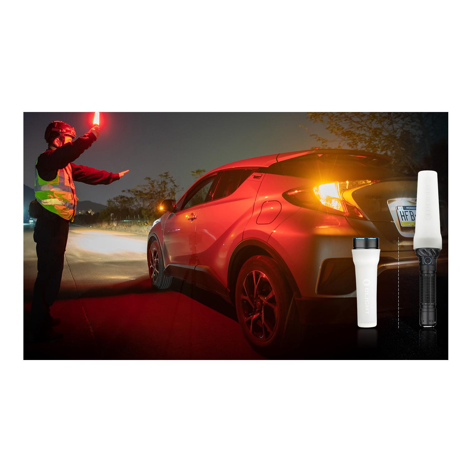 Olight Freyr LED Taschenlampe mit vier Farben - Schwarz
