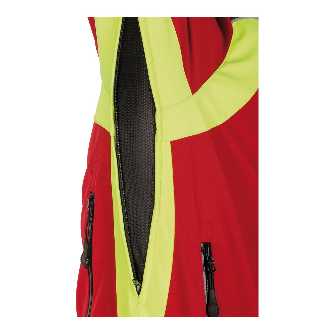 PSS X-treme Shell Softshelljacke - rot/gelb