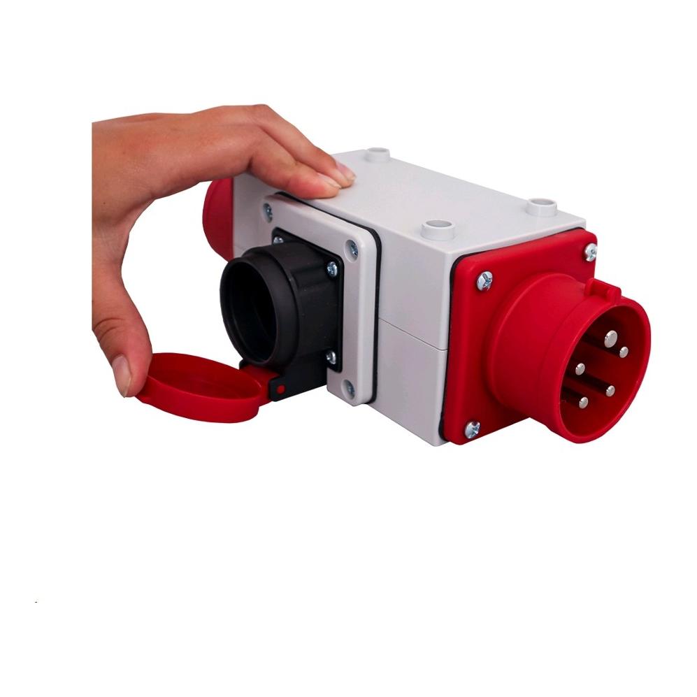 Ekström Kreuzsteckverteiler – CEE 16 A + 2× T25, 400 V, IP44