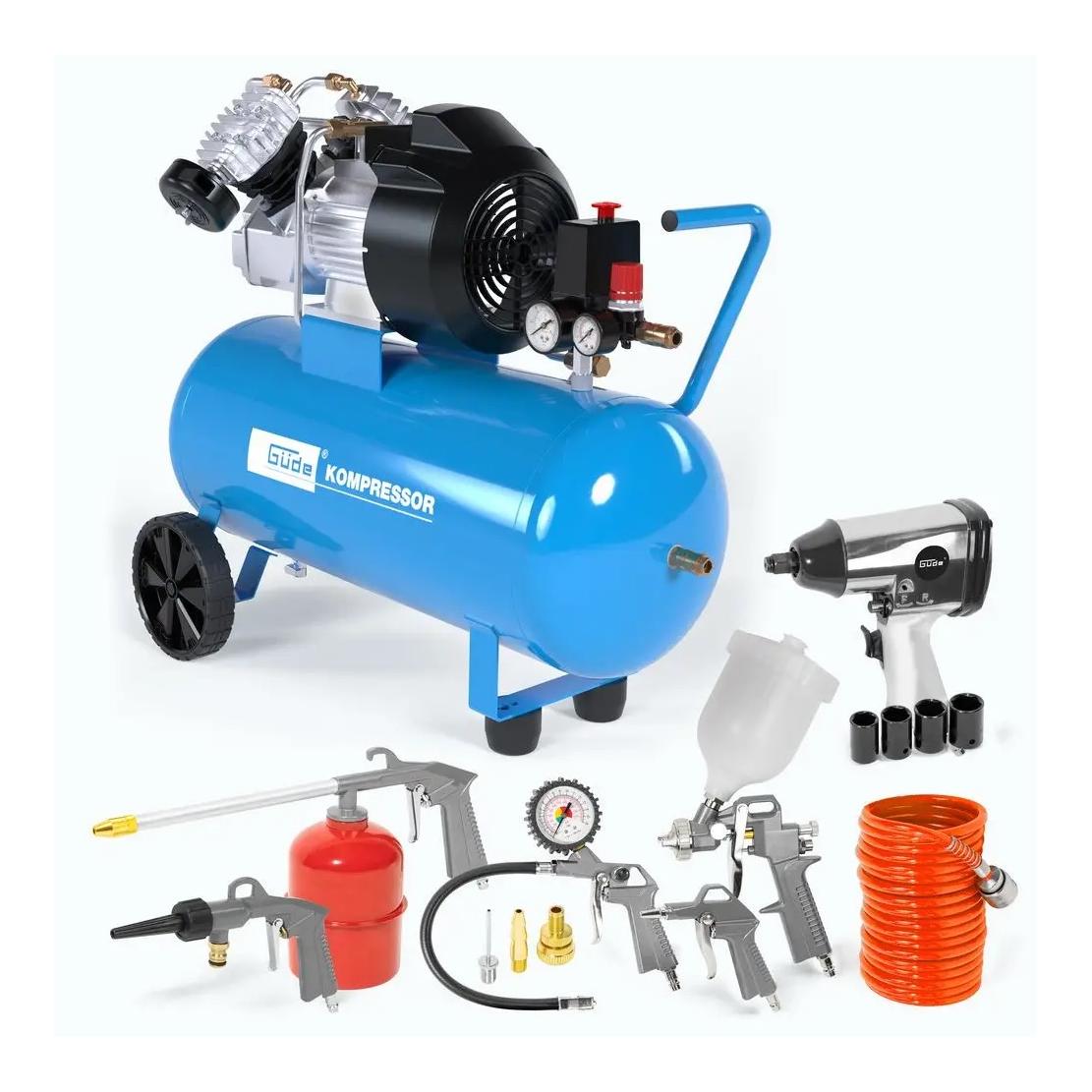 Güde Kompressor-SET 400/10/50 DG, 15-teilig