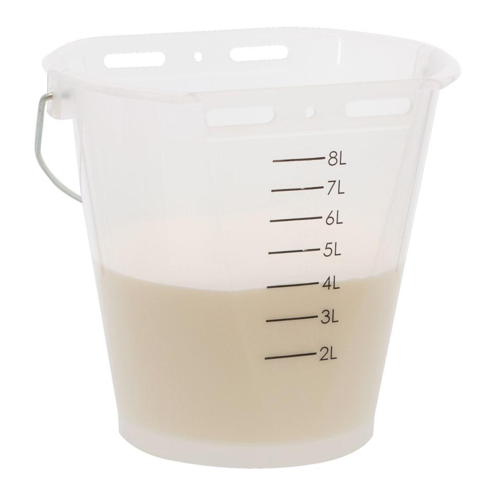 Hauptner Tränkeeimer transparent 8 Liter