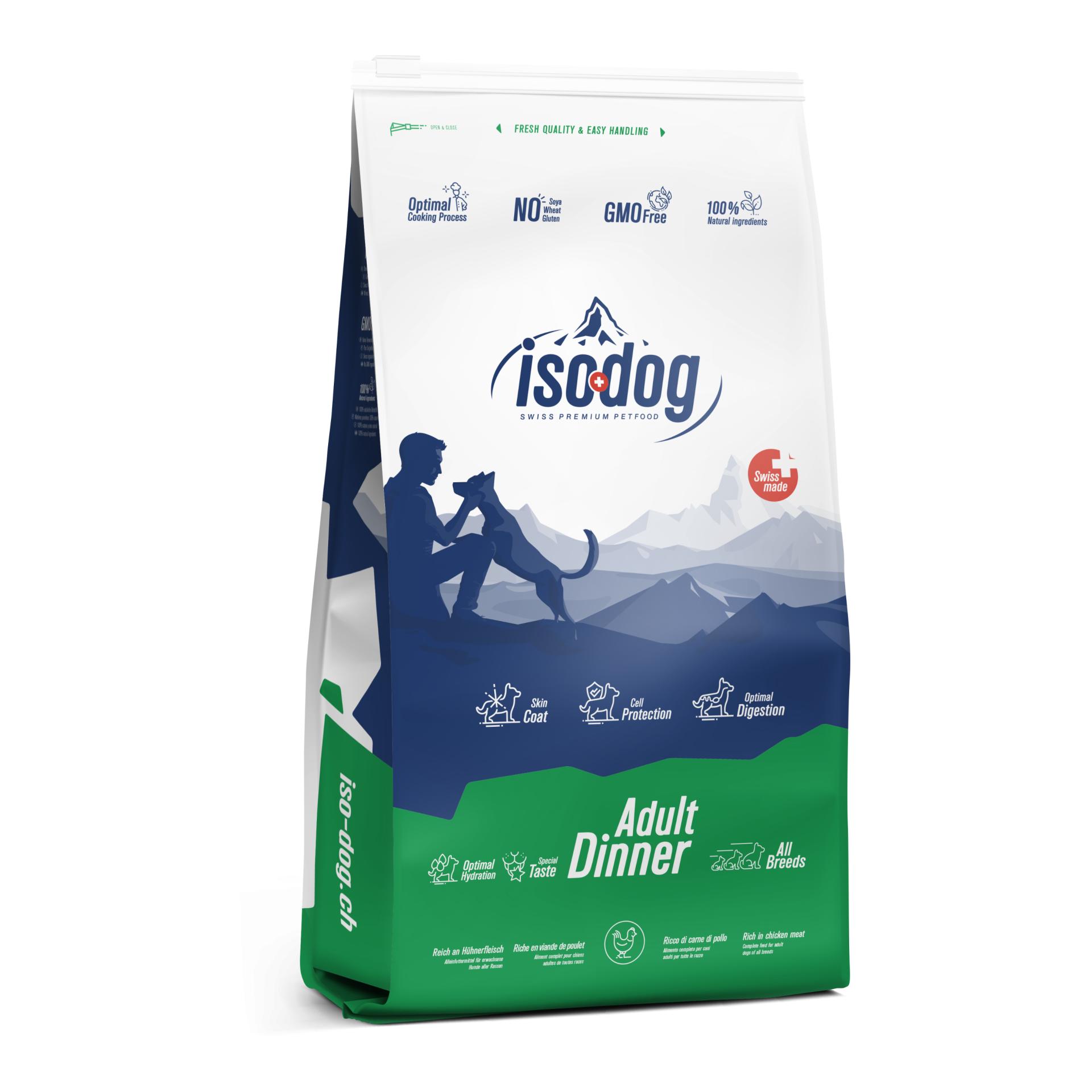 Iso-Dog Nourriture sèche suisse Adult Dinner
