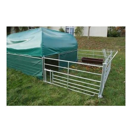 Hauptner Abri de pâturage avec filet brise-vent et kit d’écoulement