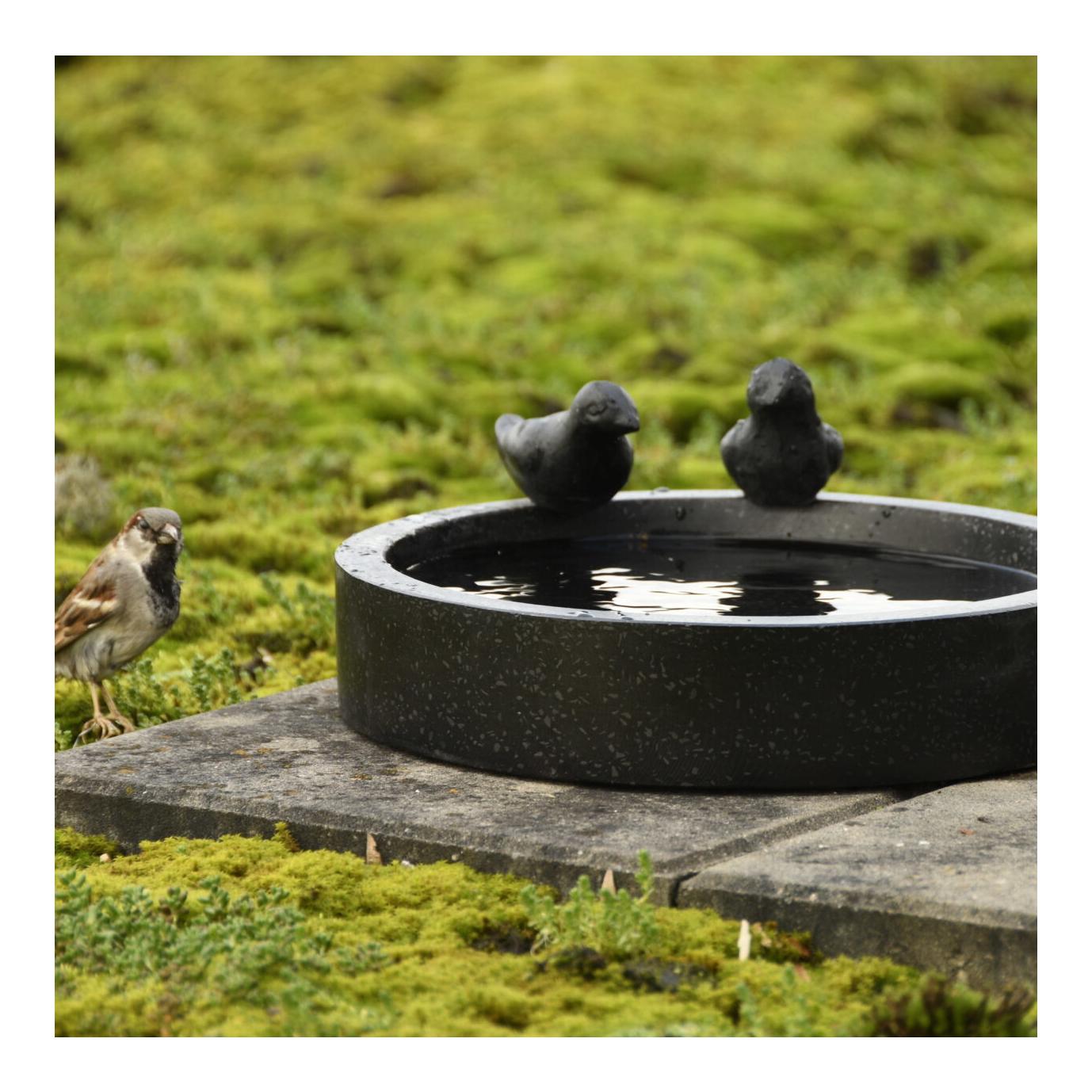 Esschert Vogeltränke Terrazzo rund