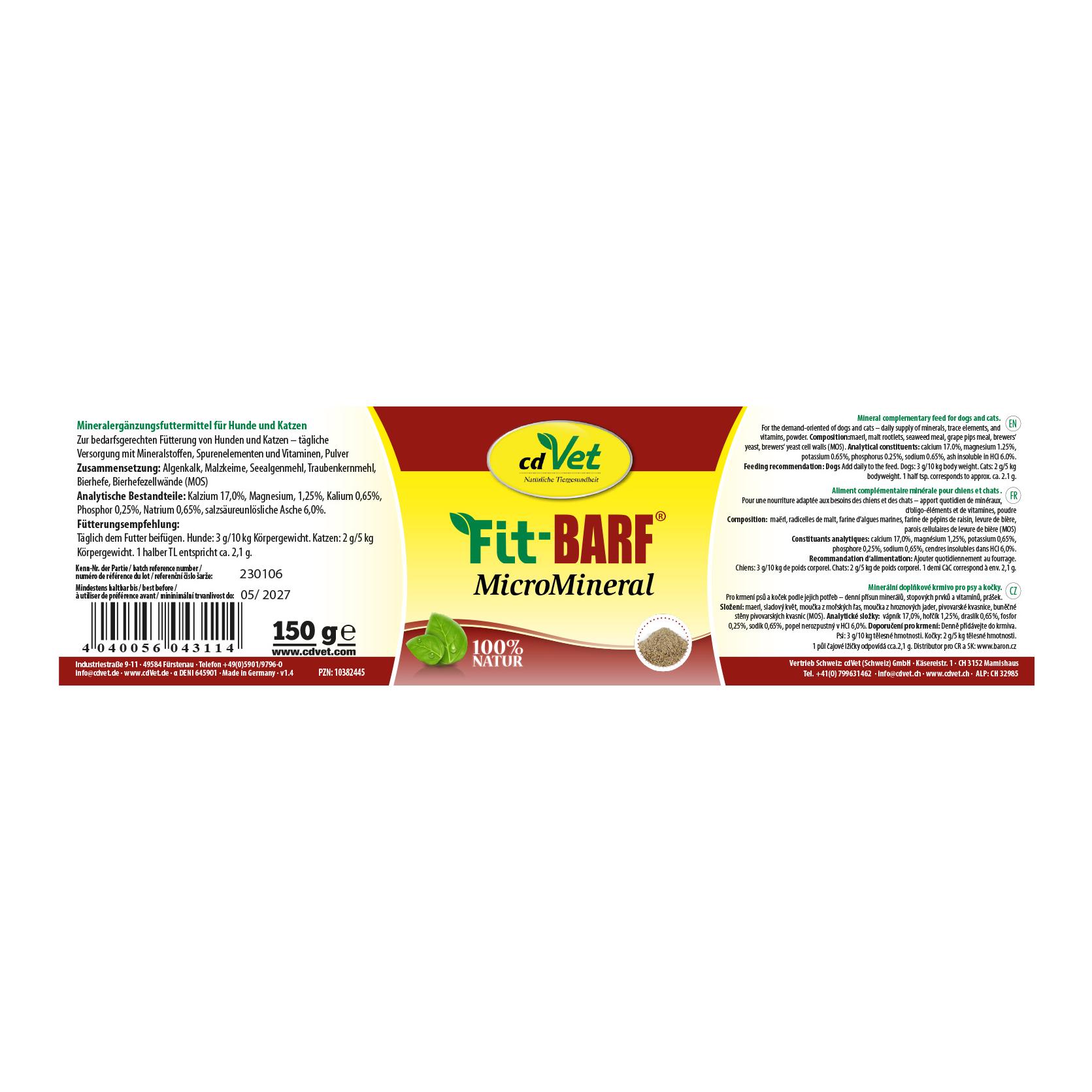 cdVet Fit-BARF MicroMineral