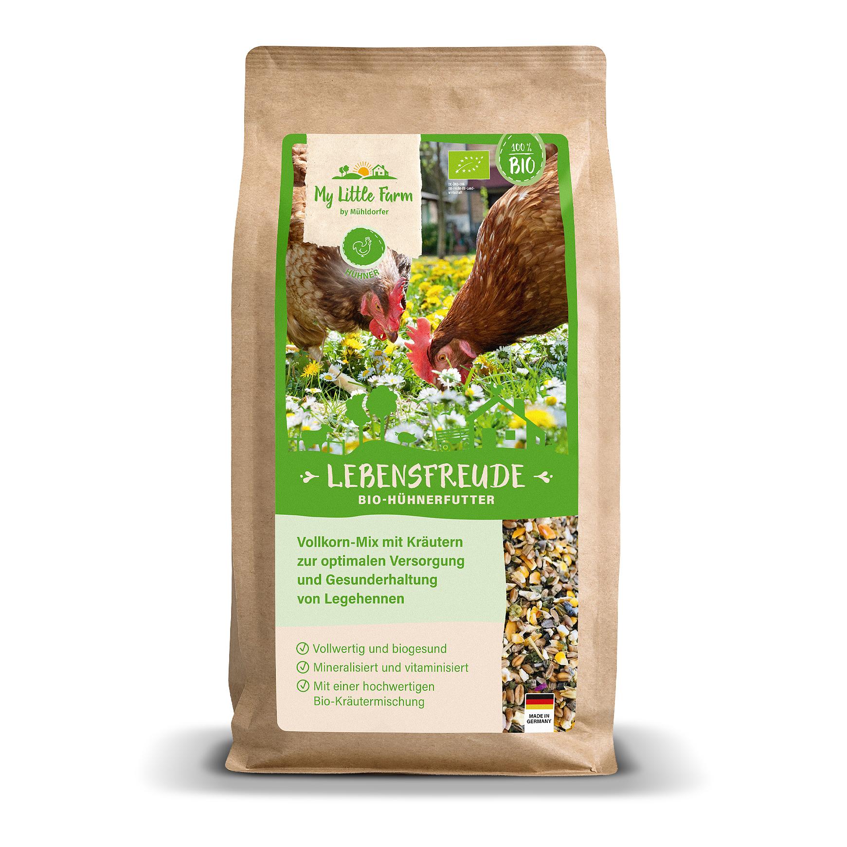 My Little Farm Aliment bio pour poules Lebensfreude 2 kg