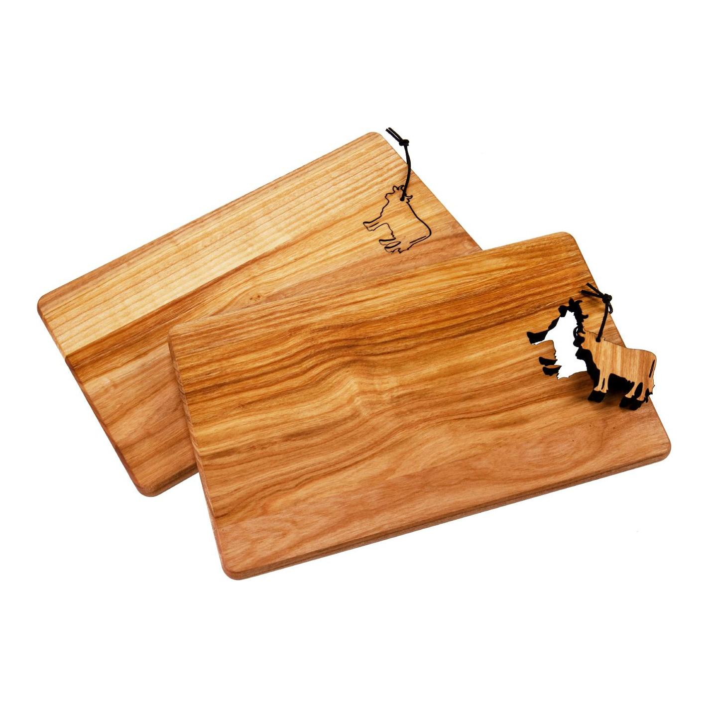Hauptner Planche à découper en bois de cerisier – VACHE