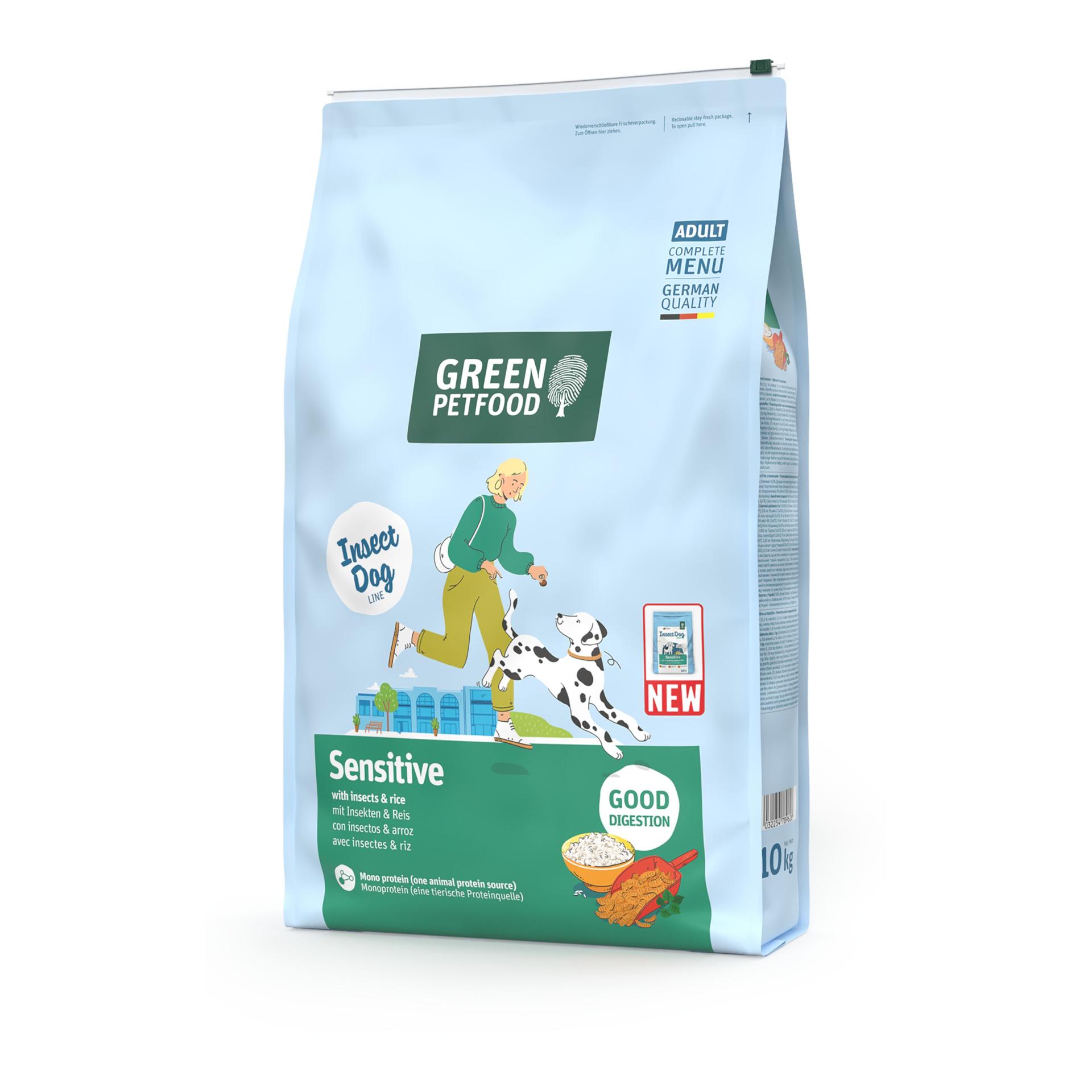 Green Petfood Dog Sensitive mit Insekten