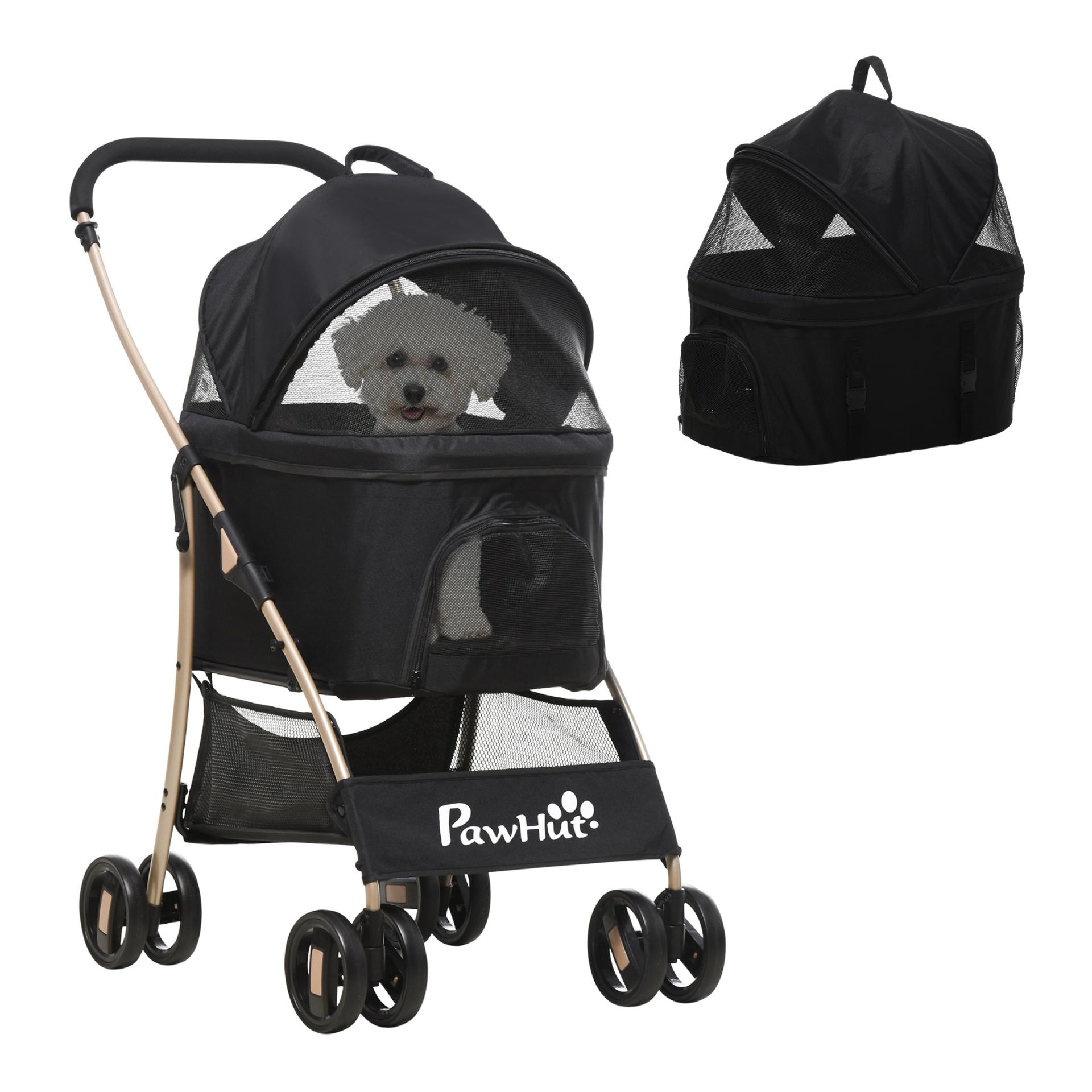Mainer Poussette pour chien 2 en 1