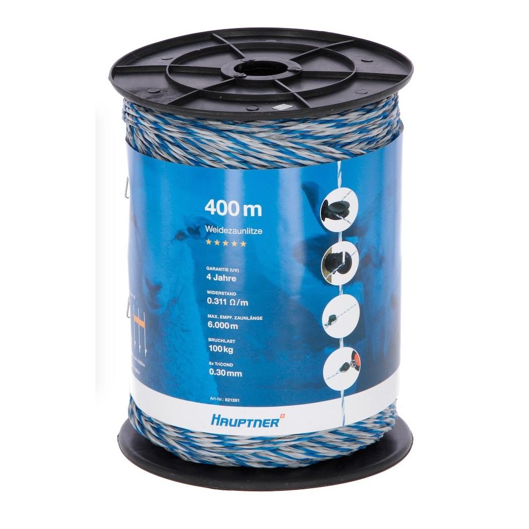 Hauptner Weidezaunlitze HighLine Weiss/Blau