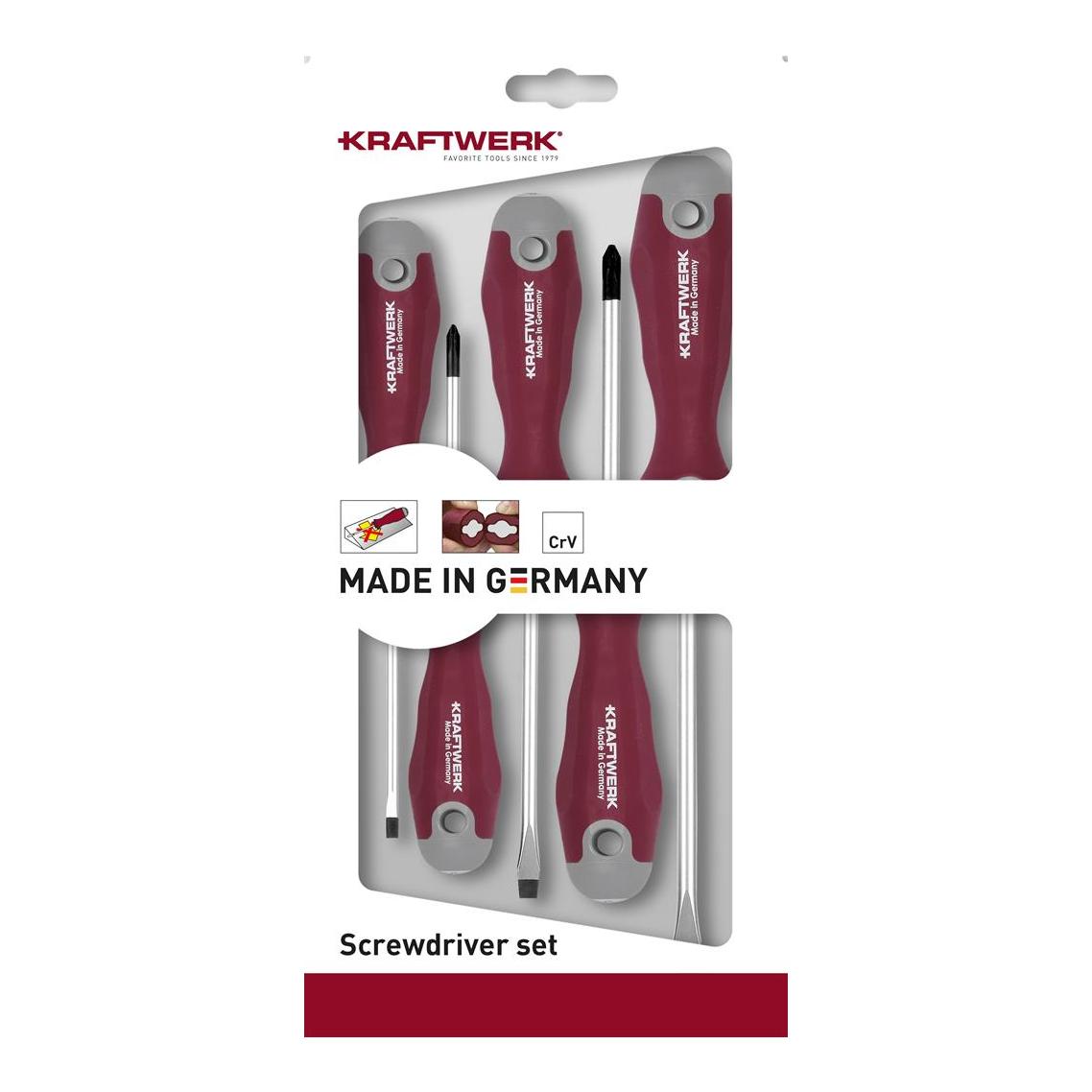 Kraftwerk  Jeu de tournevis pour fente et PH 5-pcs