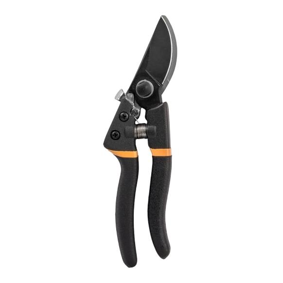 Bradas V-SERIES Baum-, Reb- und Gartenschere, durchlaufende Klinge, SK5 Stahl Schwarz/Orange