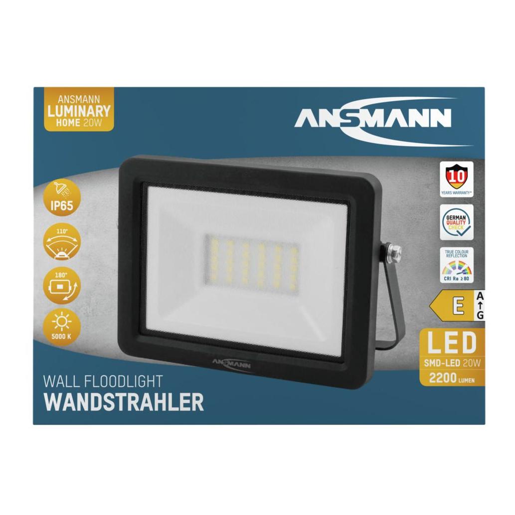Ansmann Luminary LED-Wandstrahler mit 20 W