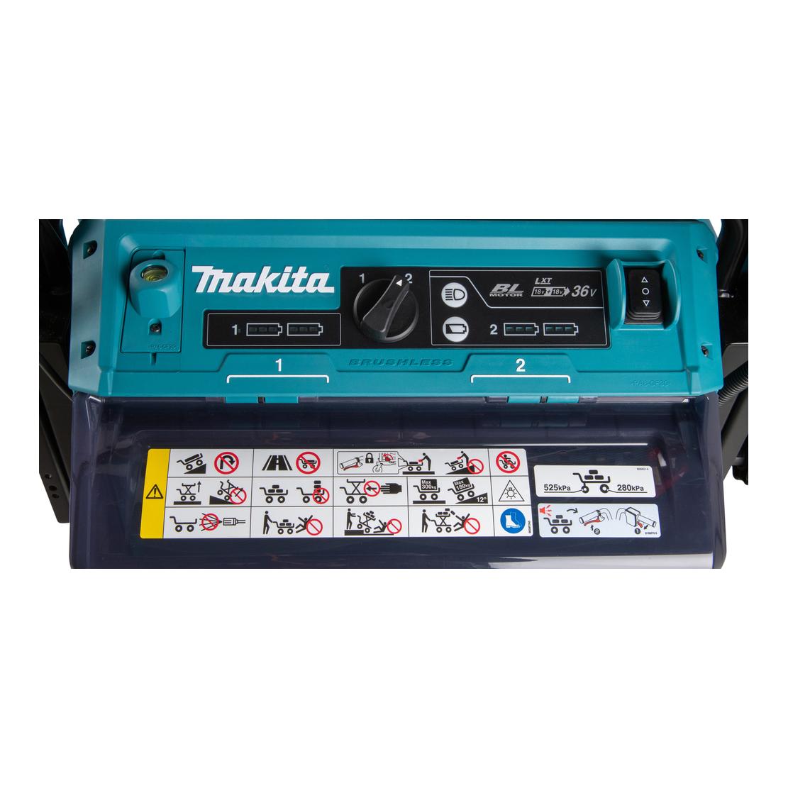 Makita DCU601Z Akku-Schubkarre mit Elektro-Hubtisch LXT