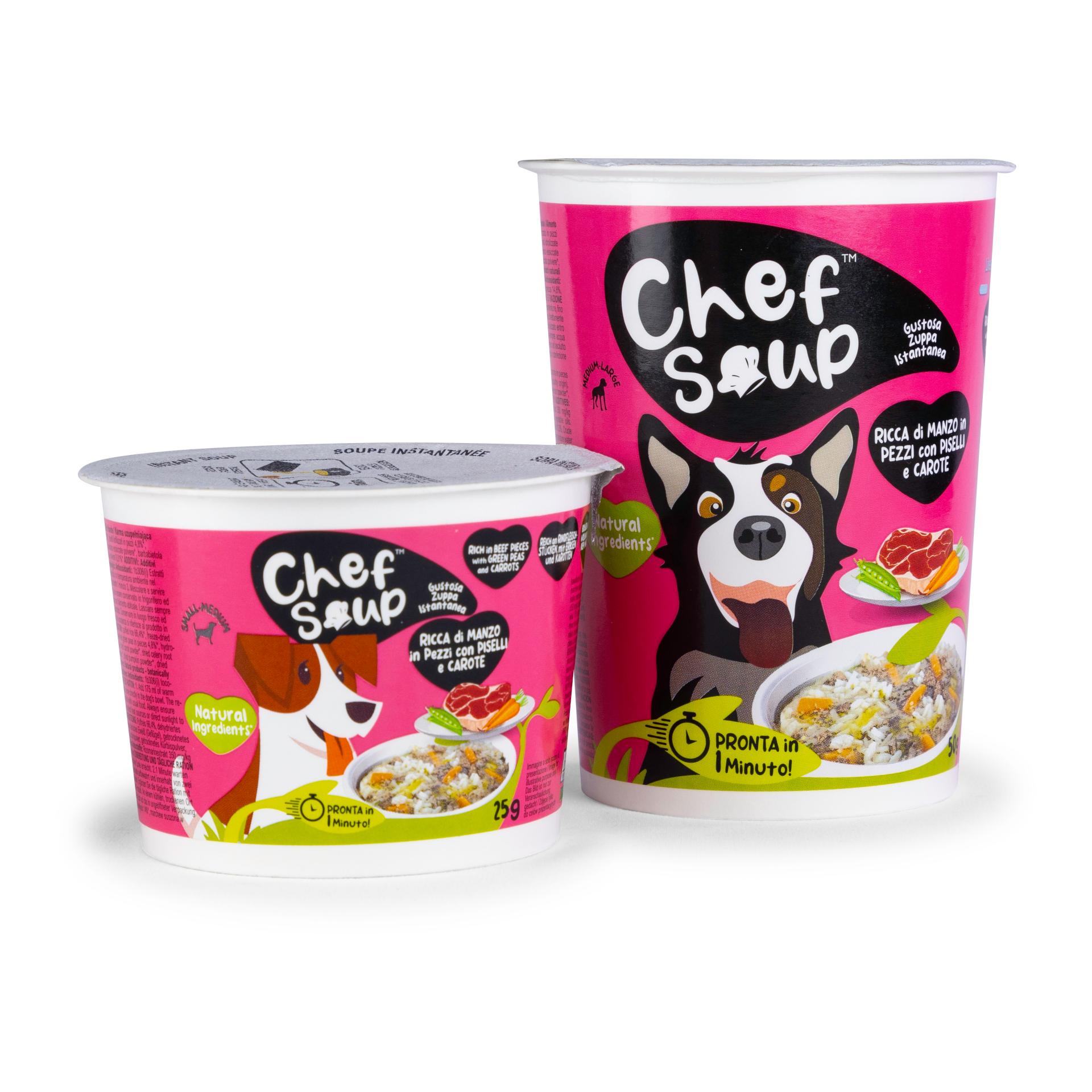 Chef Soup Hundesuppe mit Rind, Erbse & Karotte
