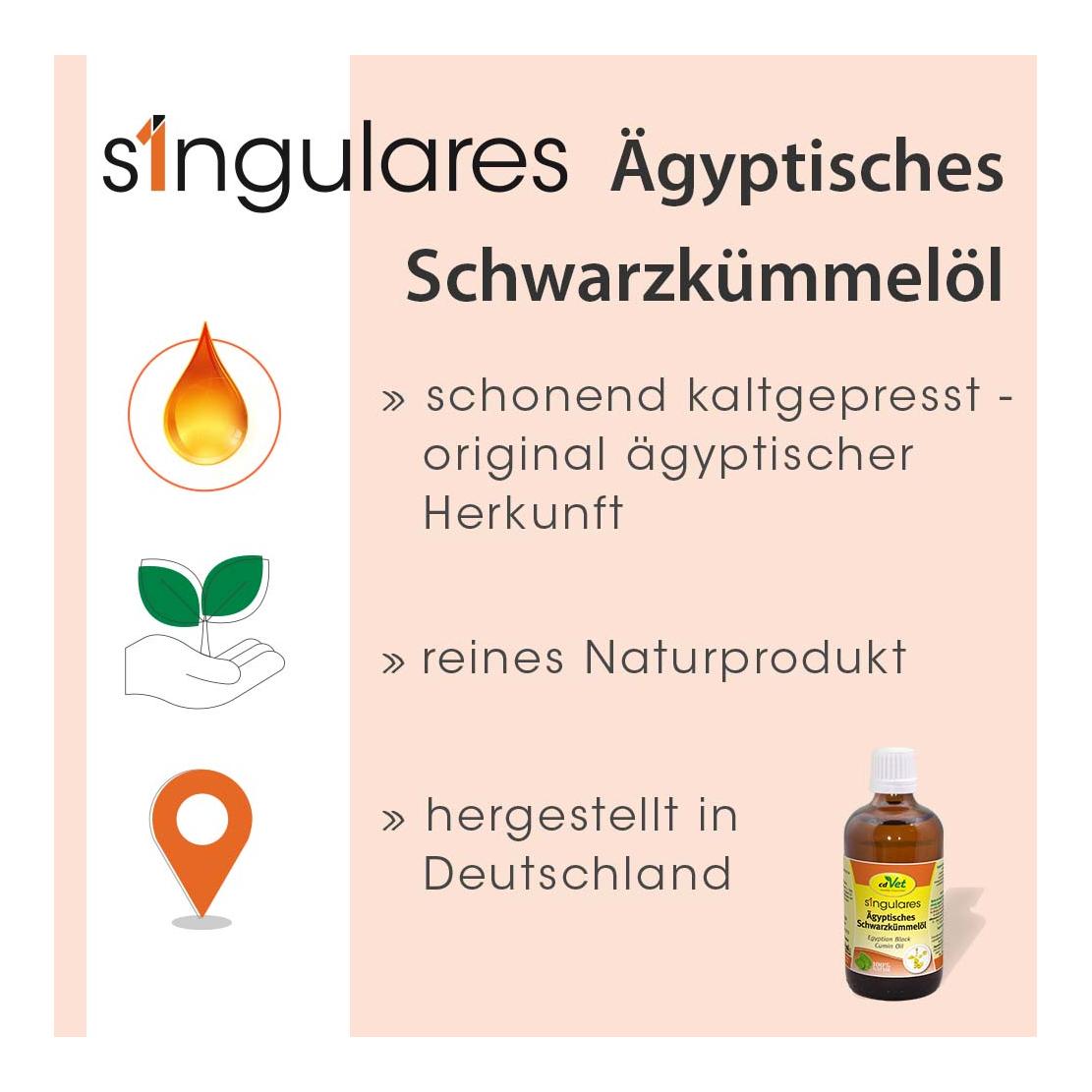 cdVet Singulares Bio-Ägyptisches Schwarzkümmelöl