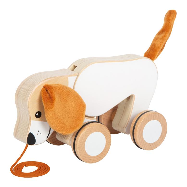 small foot Nachziehtier Hund mit Knisterohren