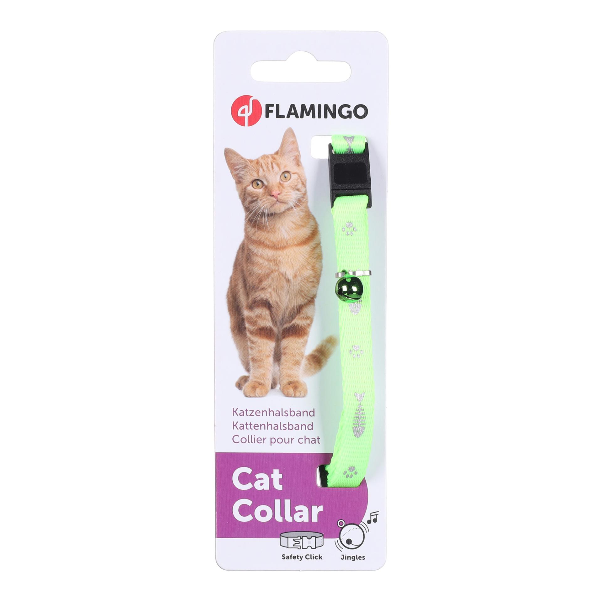 FLAMINGO Collier pour chats Ziggi Fluo