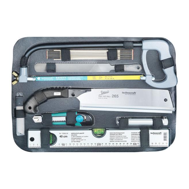 technocraft Coffret à outils en ABS "PRO CHROME WOOD", 116 pcs.