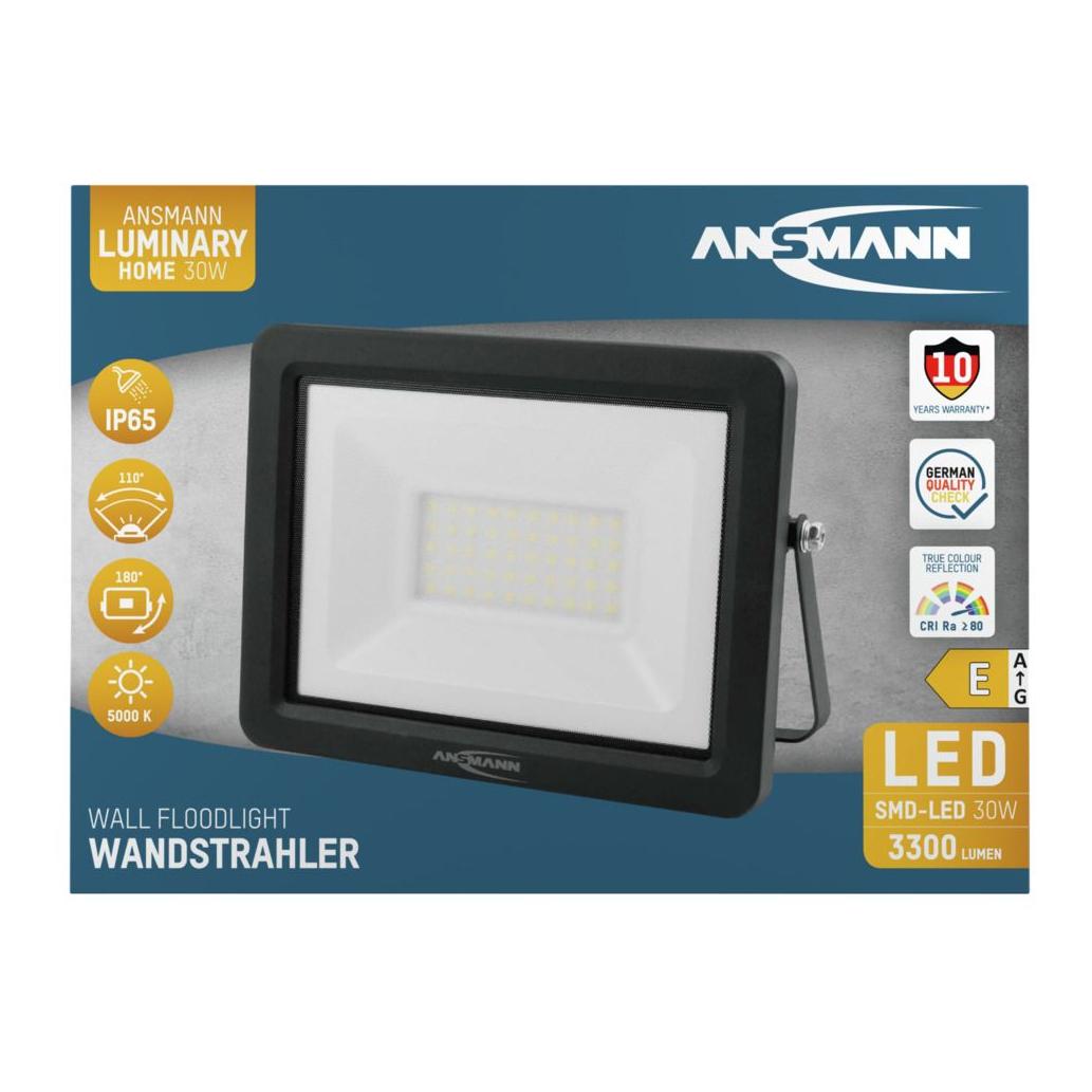 Ansmann Luminary LED-Wandstrahler mit 30 W