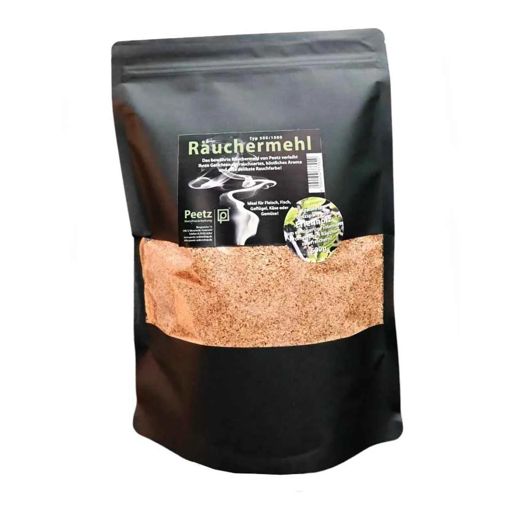 Peetz Copeaux de bois d'aulne pour fumage, 500 g, sachet refermable