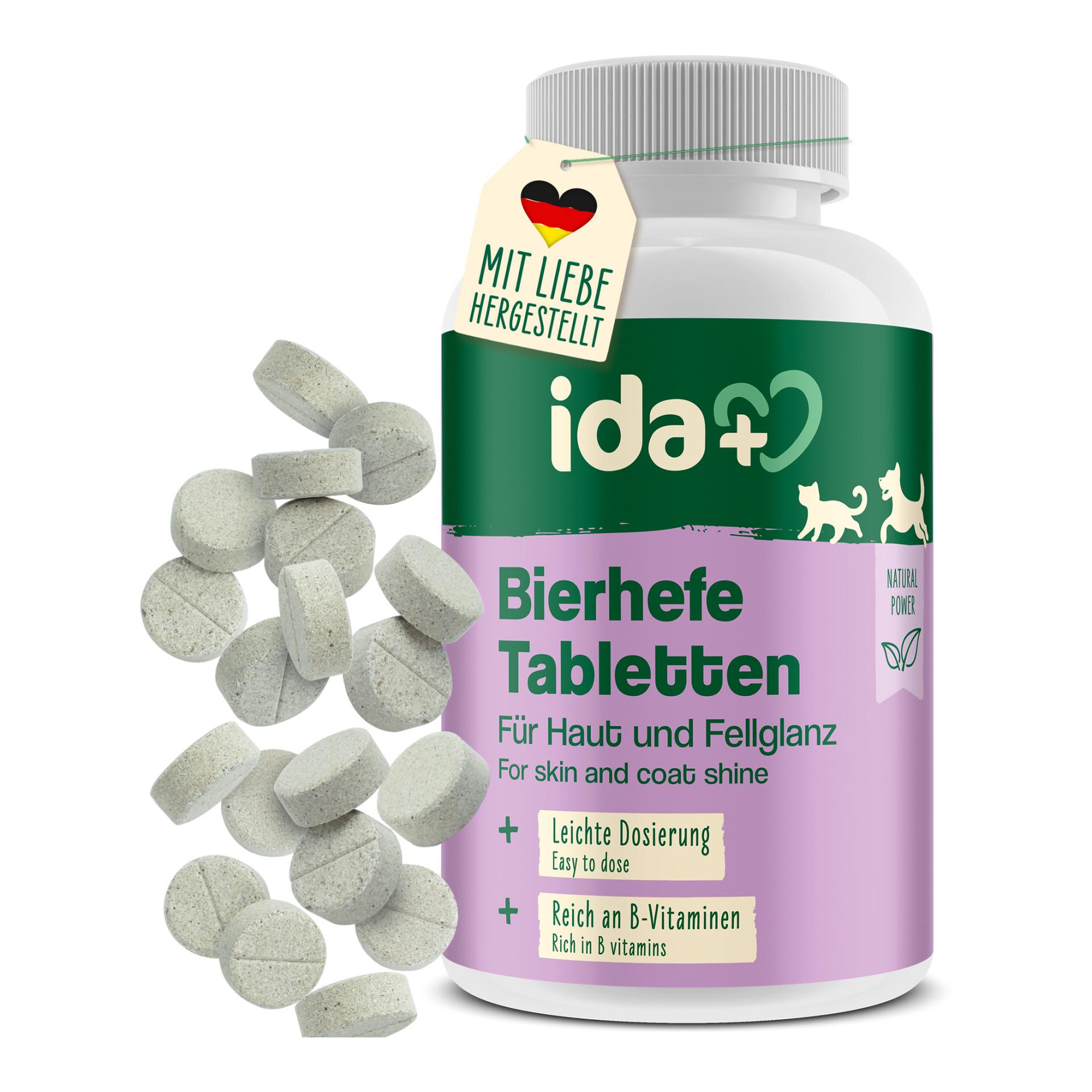 IdaPlus Comprimés de levure de bière - soin optimal pour un pelage brillant et une peau résistante