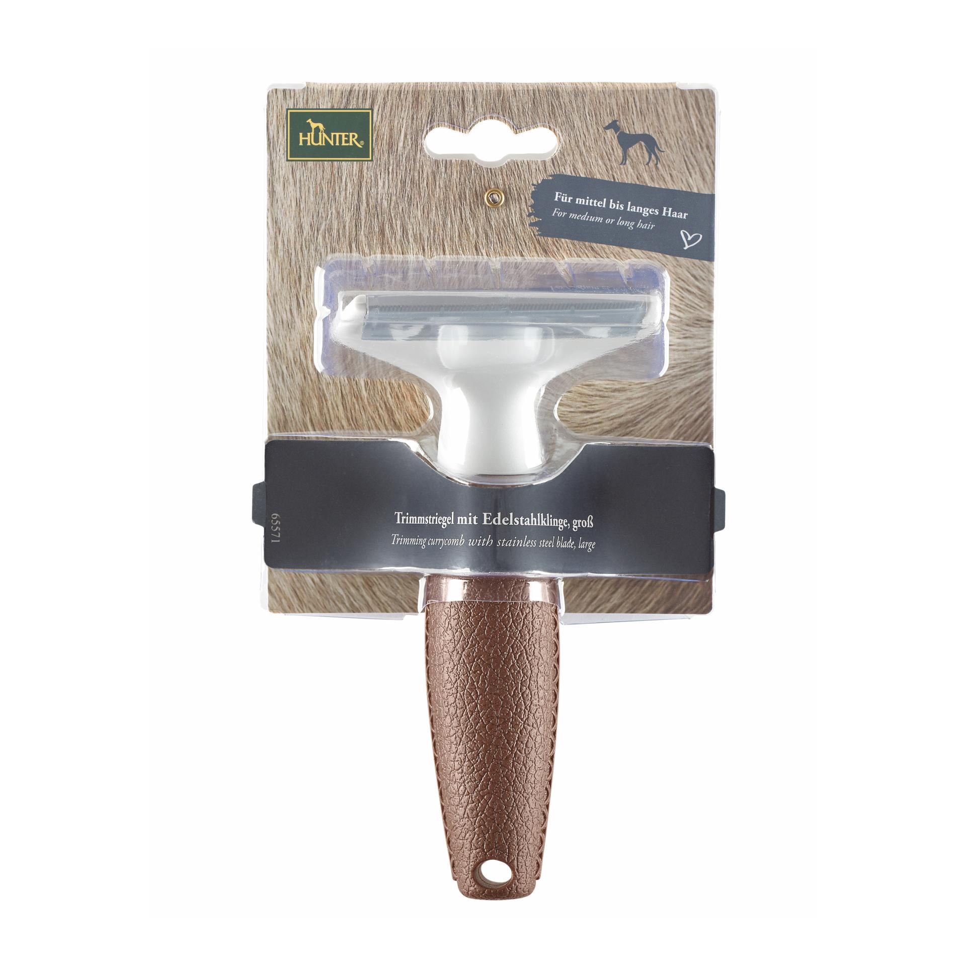 Hunter Trimmstriegel Spa mit Edelstahlklinge