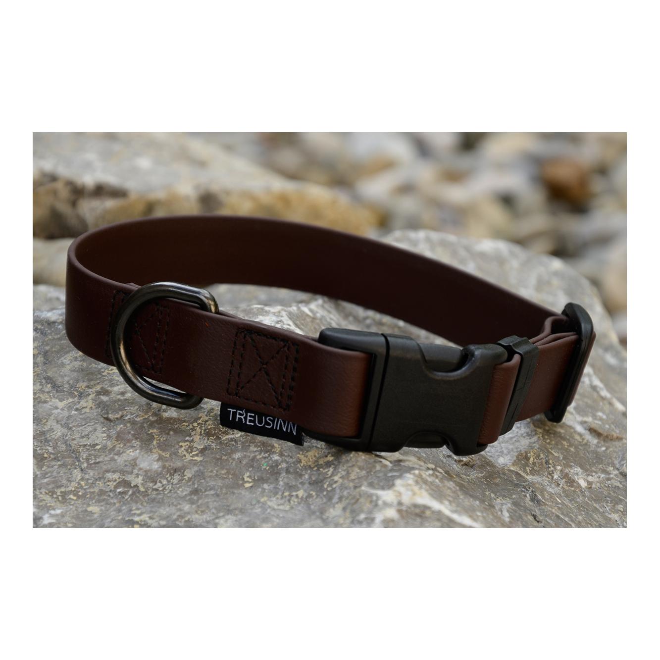 Treusinn. Collier pour chien Biothane STAY - brun chocolat