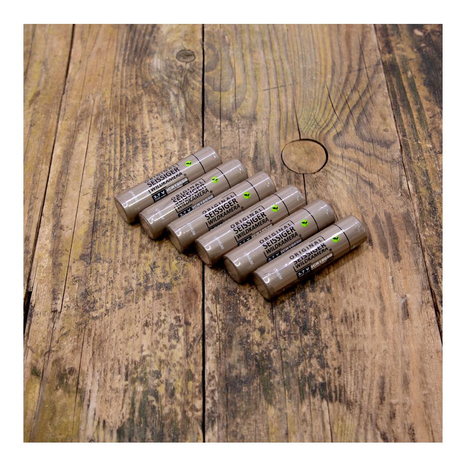 Seissiger Batterie lithium-ion 18650, 6 pièces
