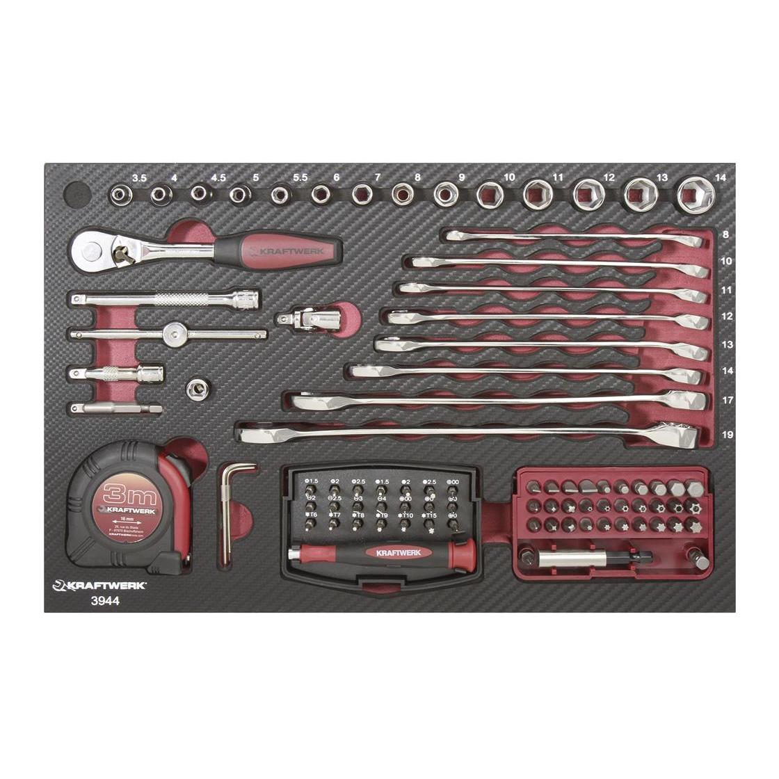 Kraftwerk Profi-Alu-Werkzeugkoffer - 123-tlg.