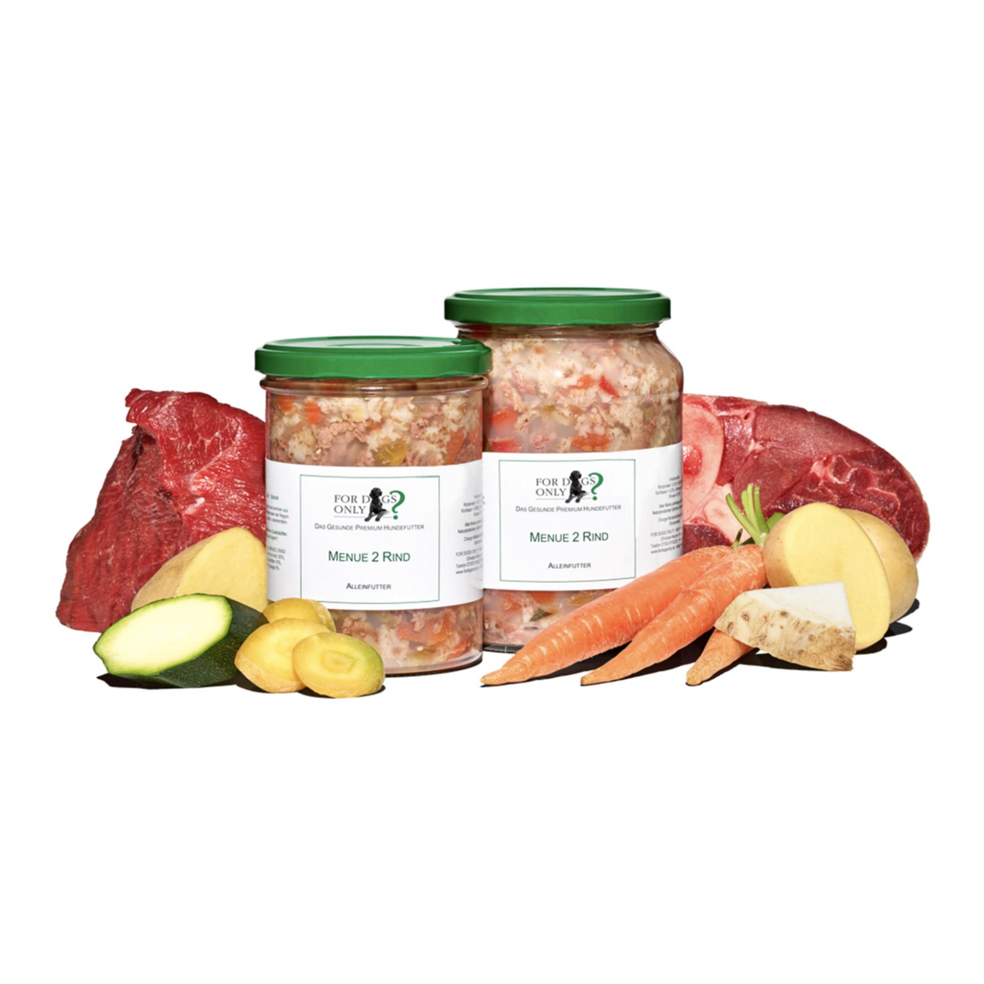 For Dogs Only? Premium Hundefutter Menue Rind