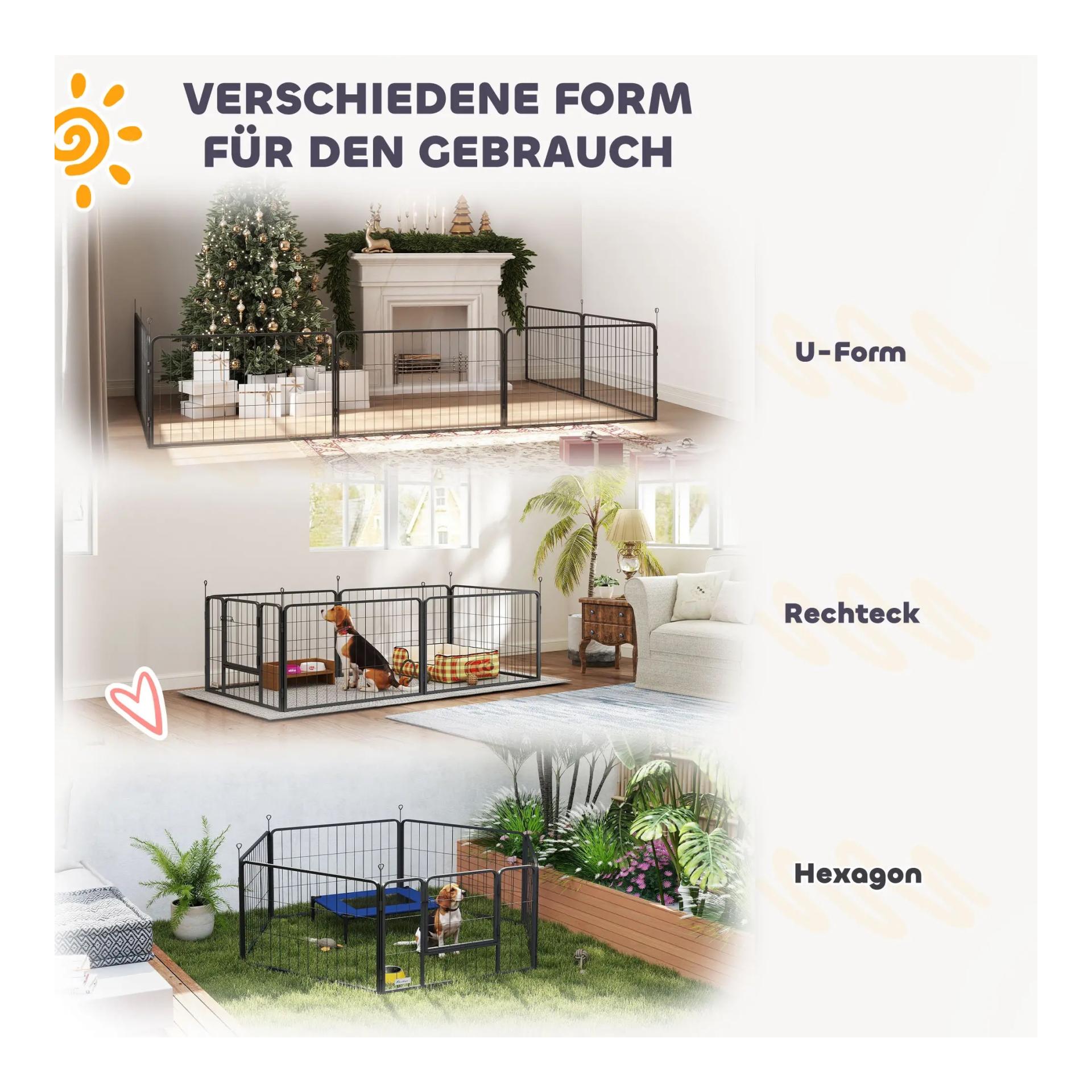 Mainer Cage de mise bas avec espace d'exercice et tapis lavable