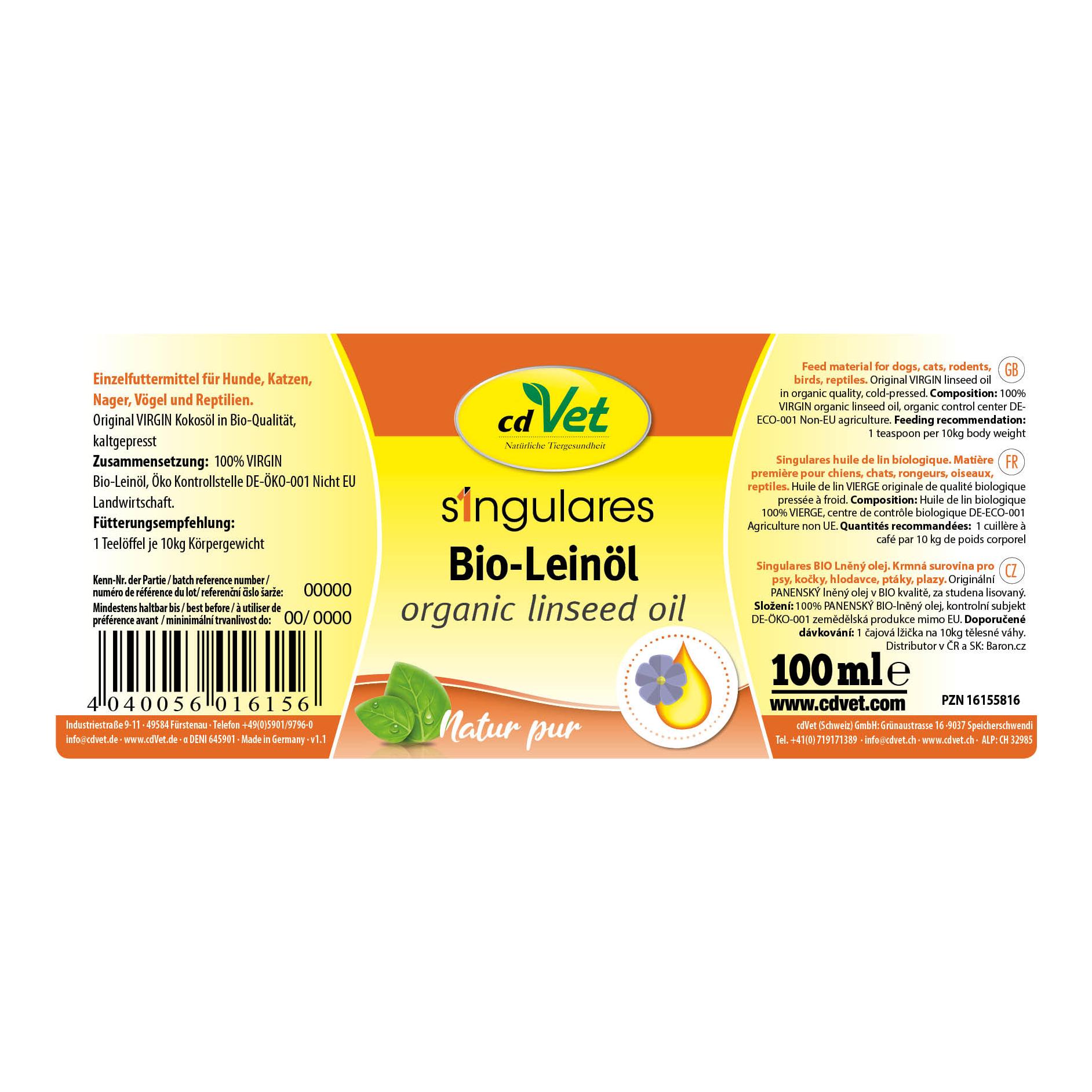 cdVet Singulares Bio-Leinöl