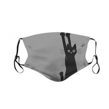 Hauptner Waschbare Stoffmaske Hang Loose Grau-Schwarz