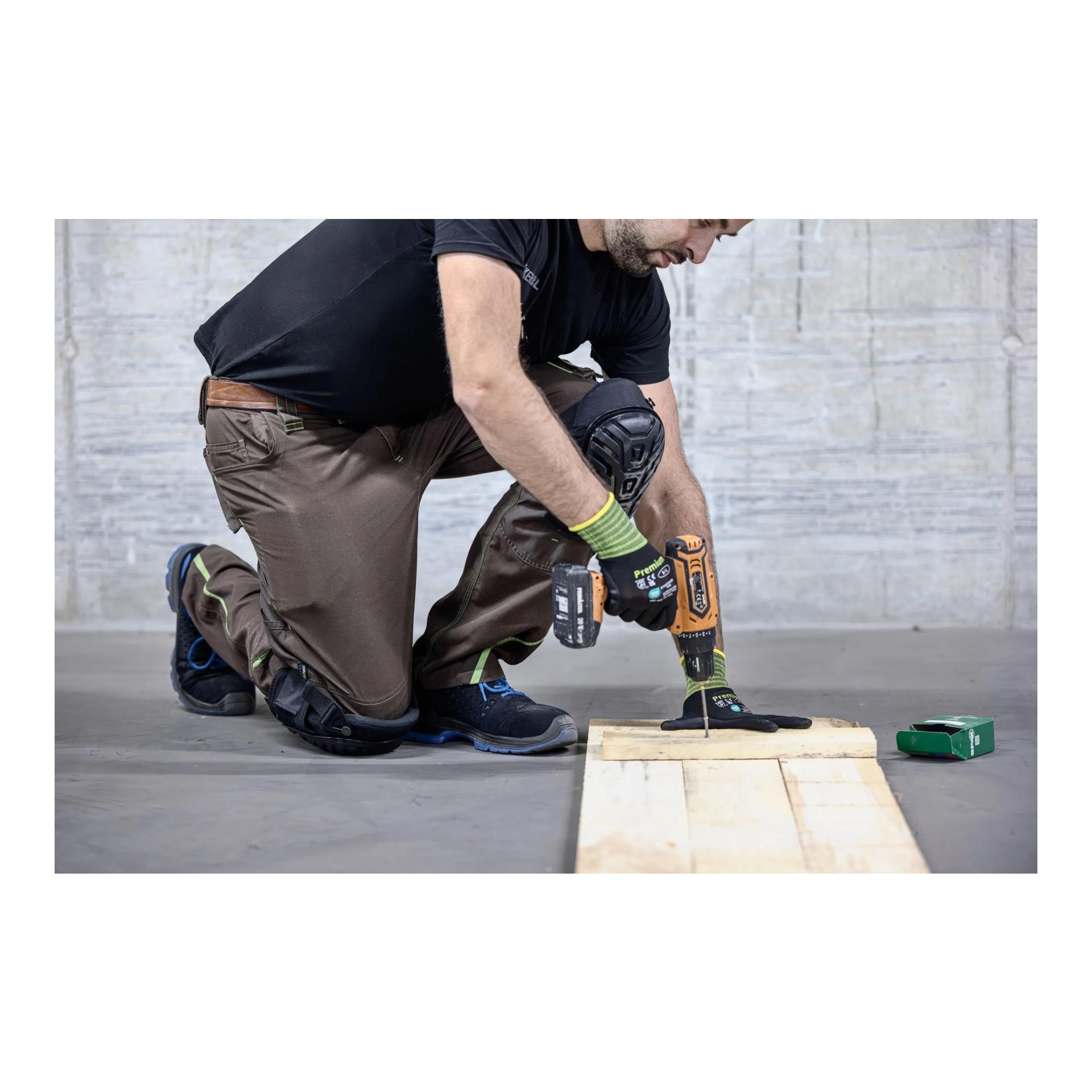 Kerbl Works Genouillères ComfortKnee avec coque rigide et fermeture Velcro
