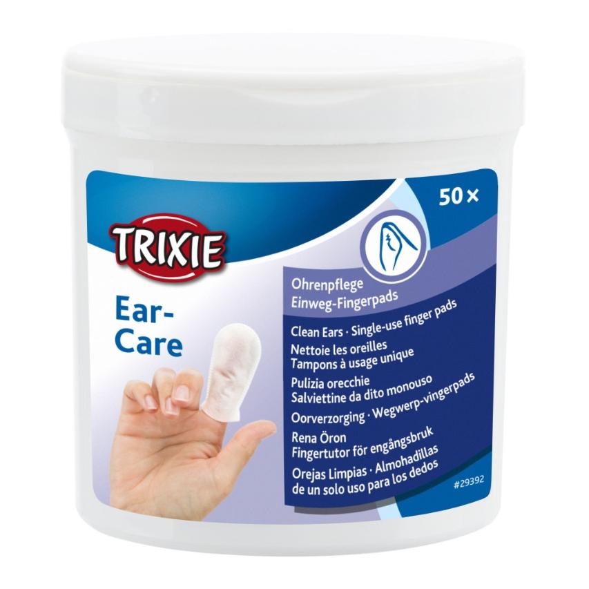 TRIXIE Ohrenpflege Einweg-Fingerpads Weiss
