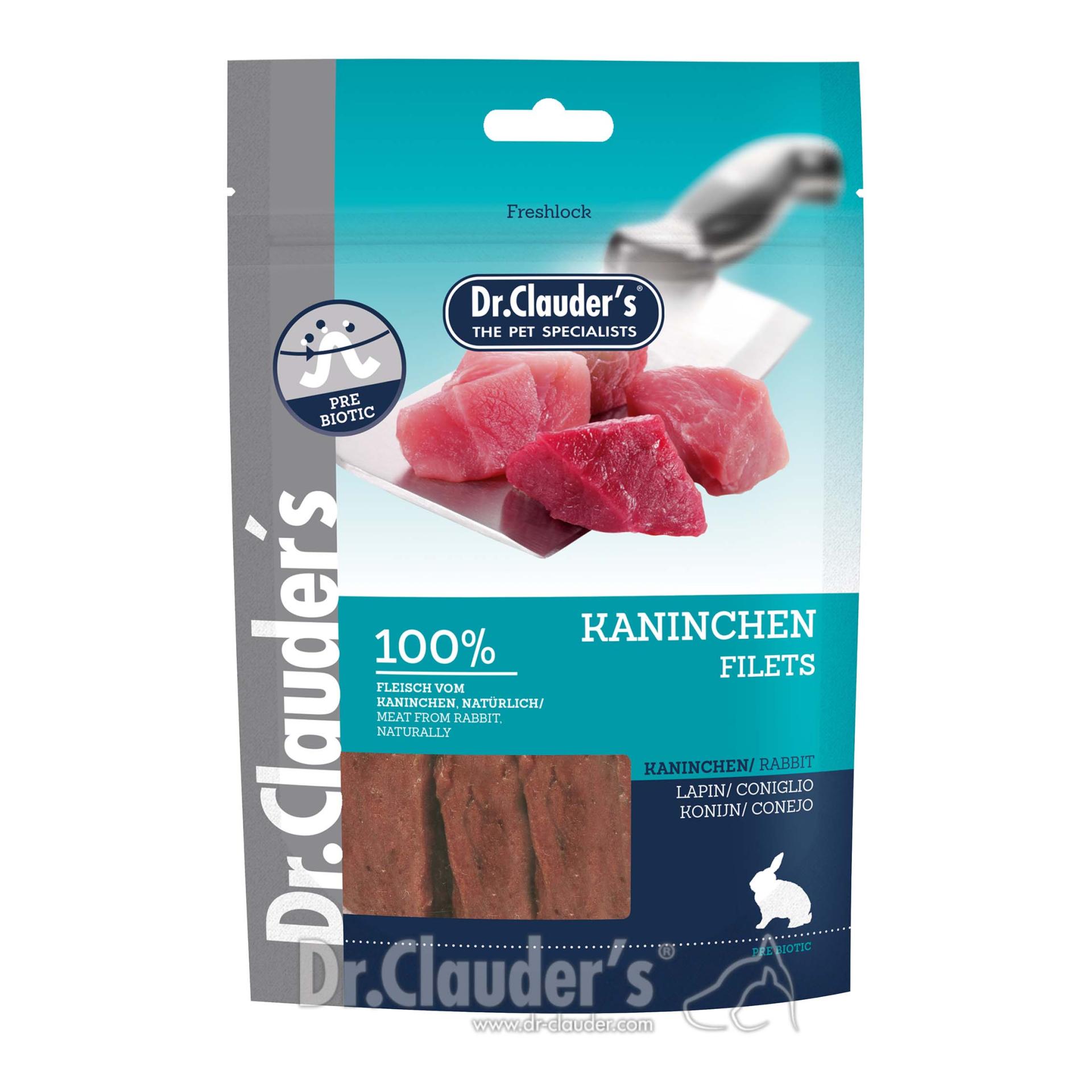 Dr.Clauder's 100 % Kaninchenfleisch- Streifen Filet 80g