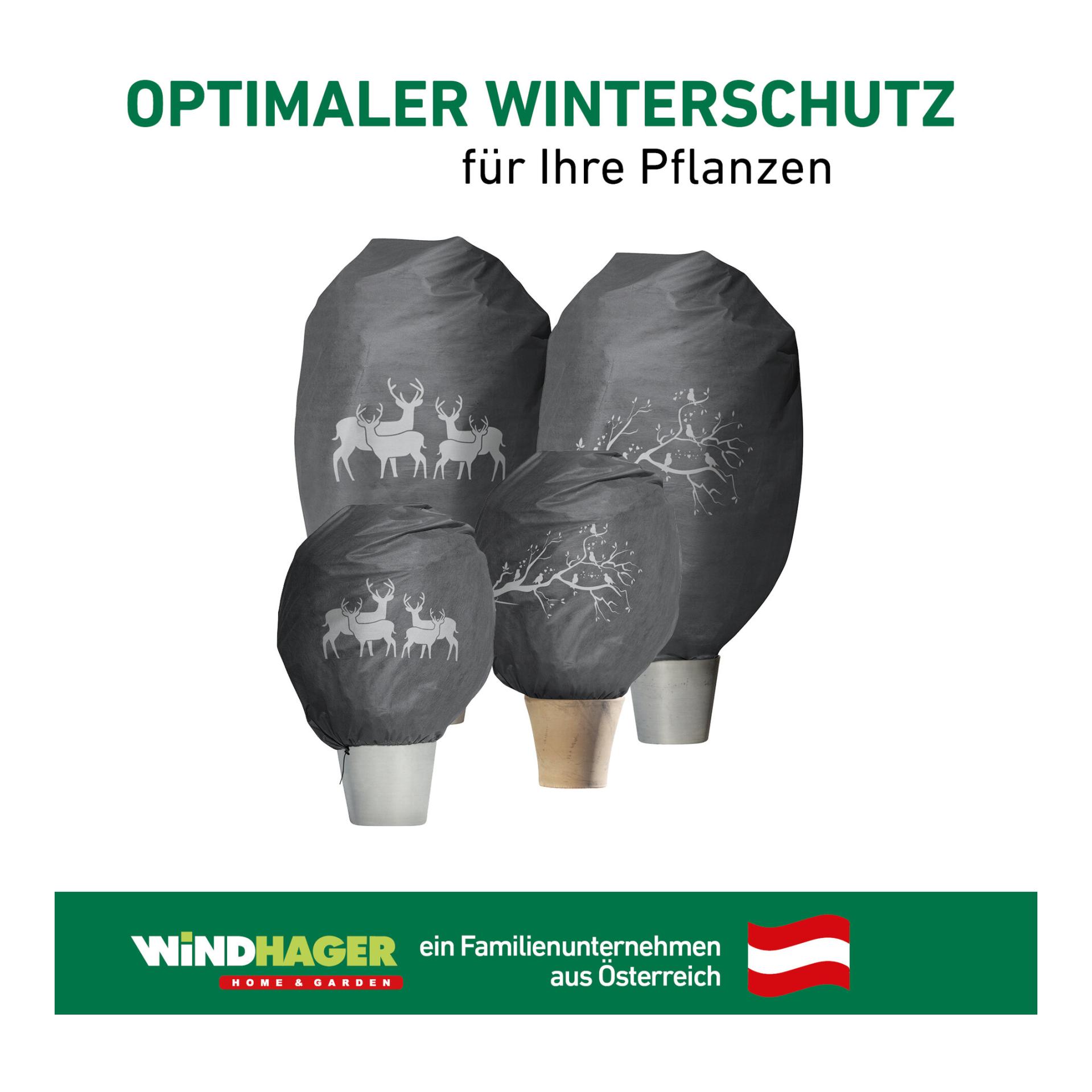 Windhager Winter-Deko-Vlieshaube PROTECT Hirsche