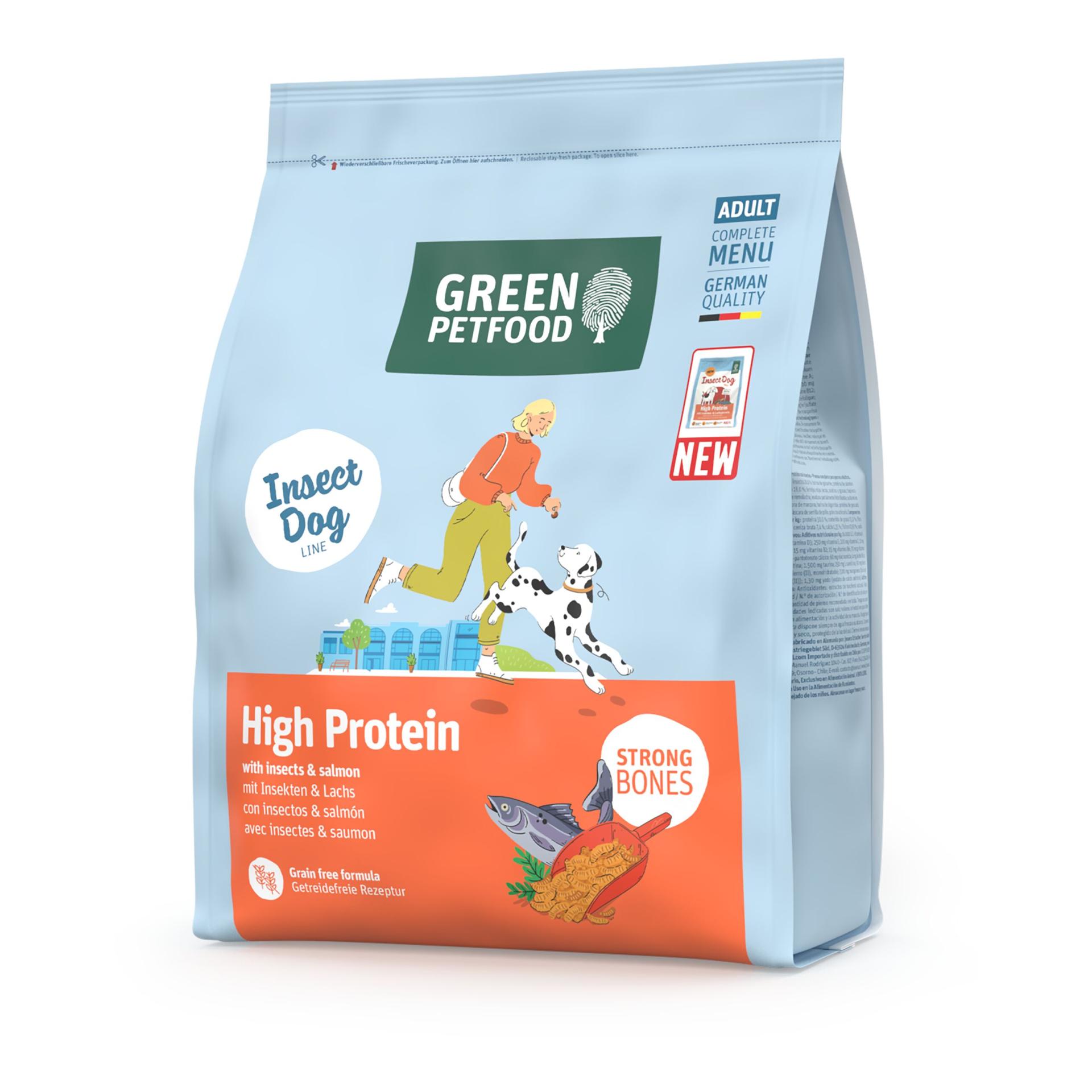 Green Petfood Dog High Protein mit Insekten