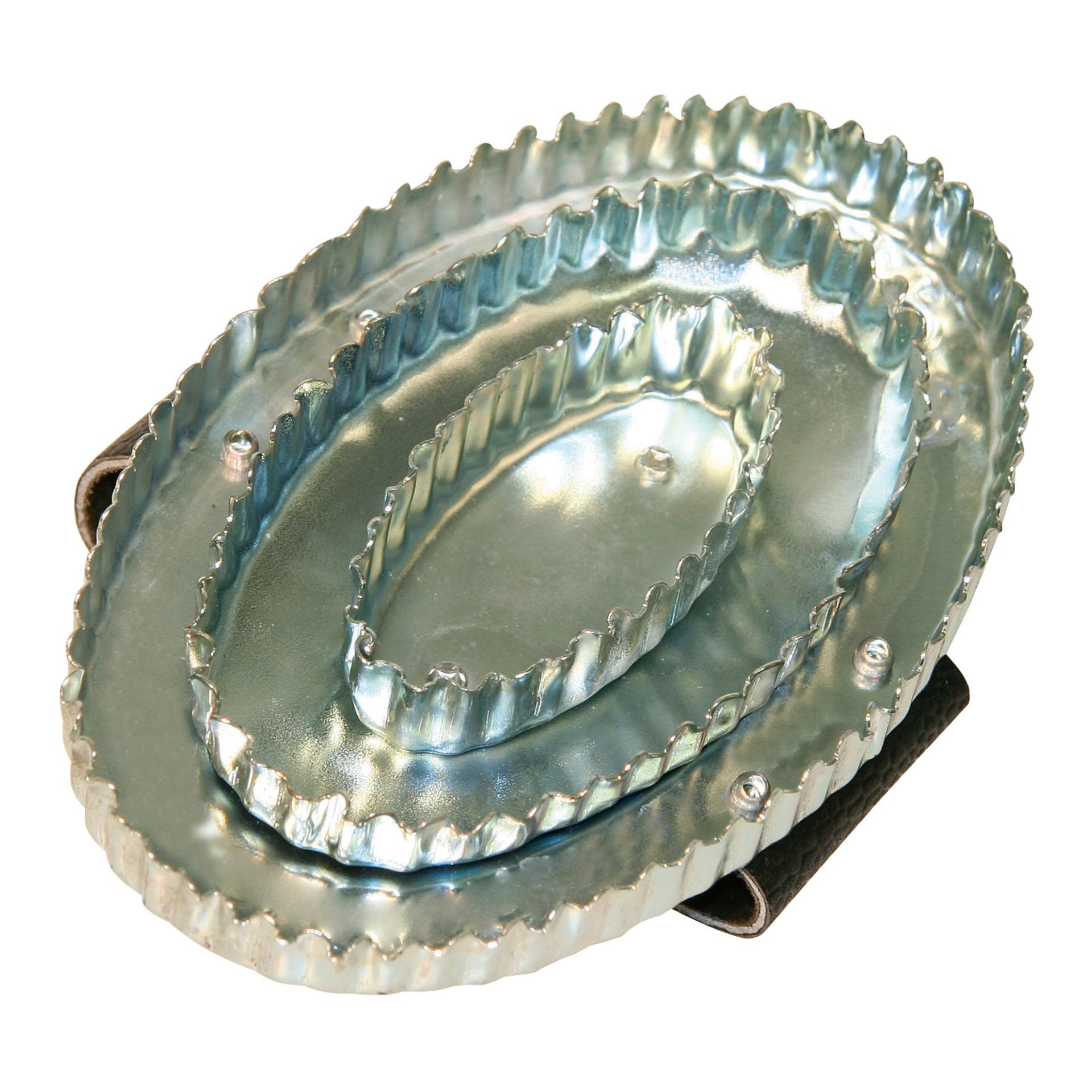 Kerbl Reformstriegel Metal Silber