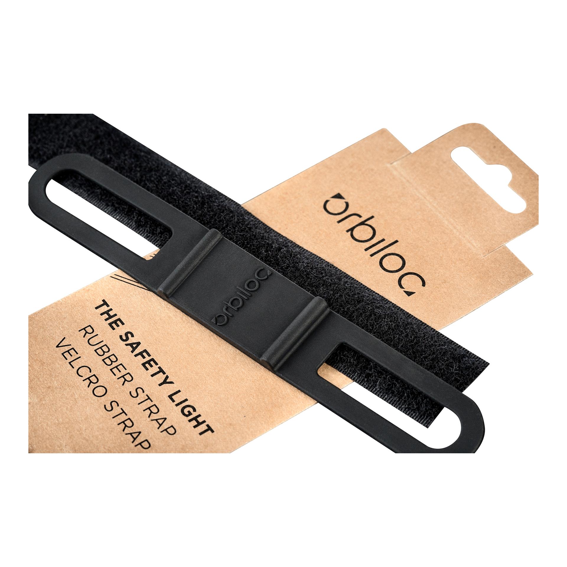 Safety Light Orbiloc Rubber Strap Schwarz