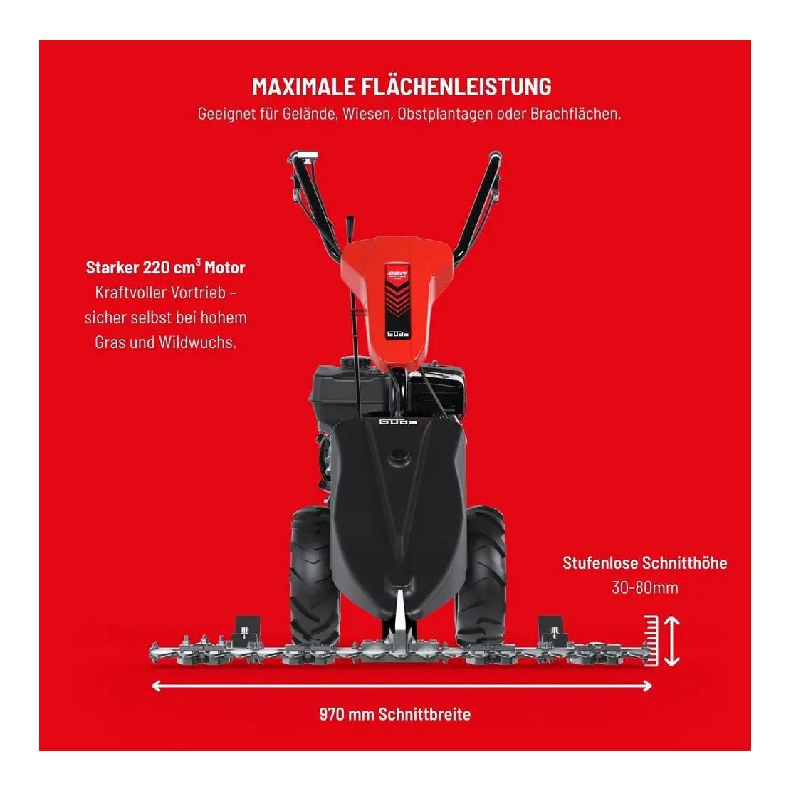 Güde Tondeuse à barre à essence GBM 970-212 Pro