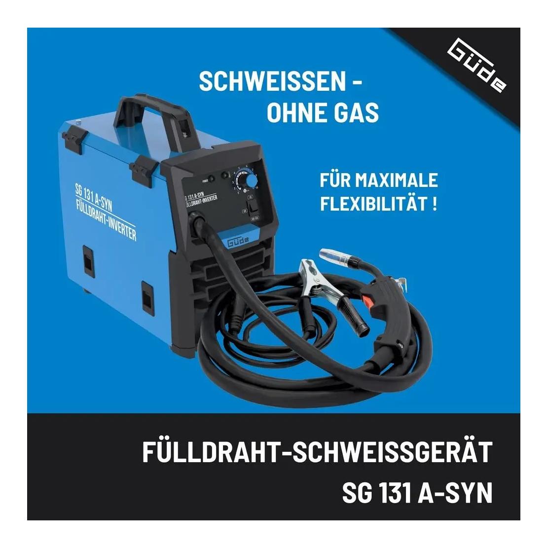Güde Appareil de soudage à fil fourré SG 131 A-SYN